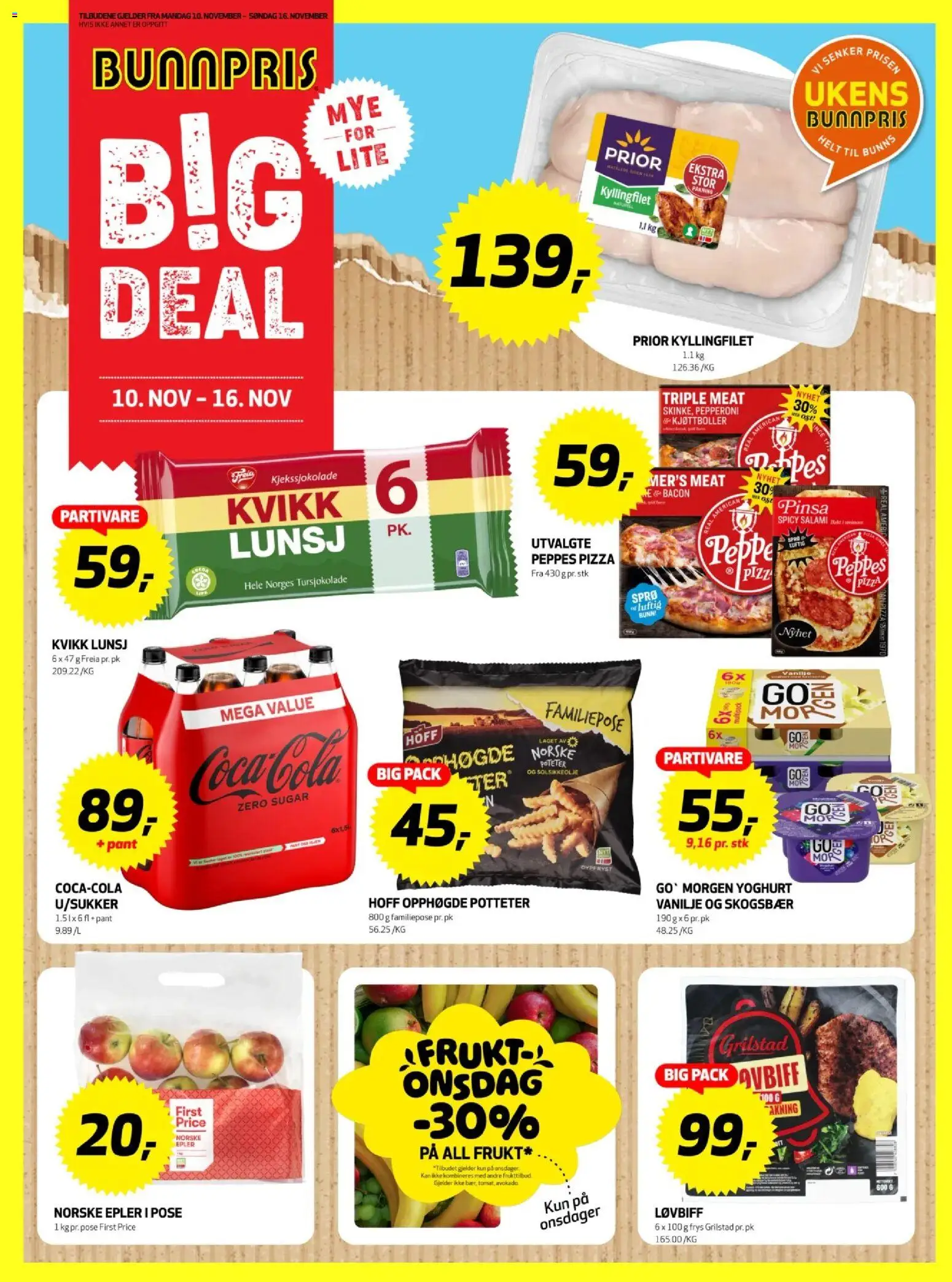 {H1} | Side: 1 | Produkter: Bavețică, Yoghurt, Teniși, Avokado