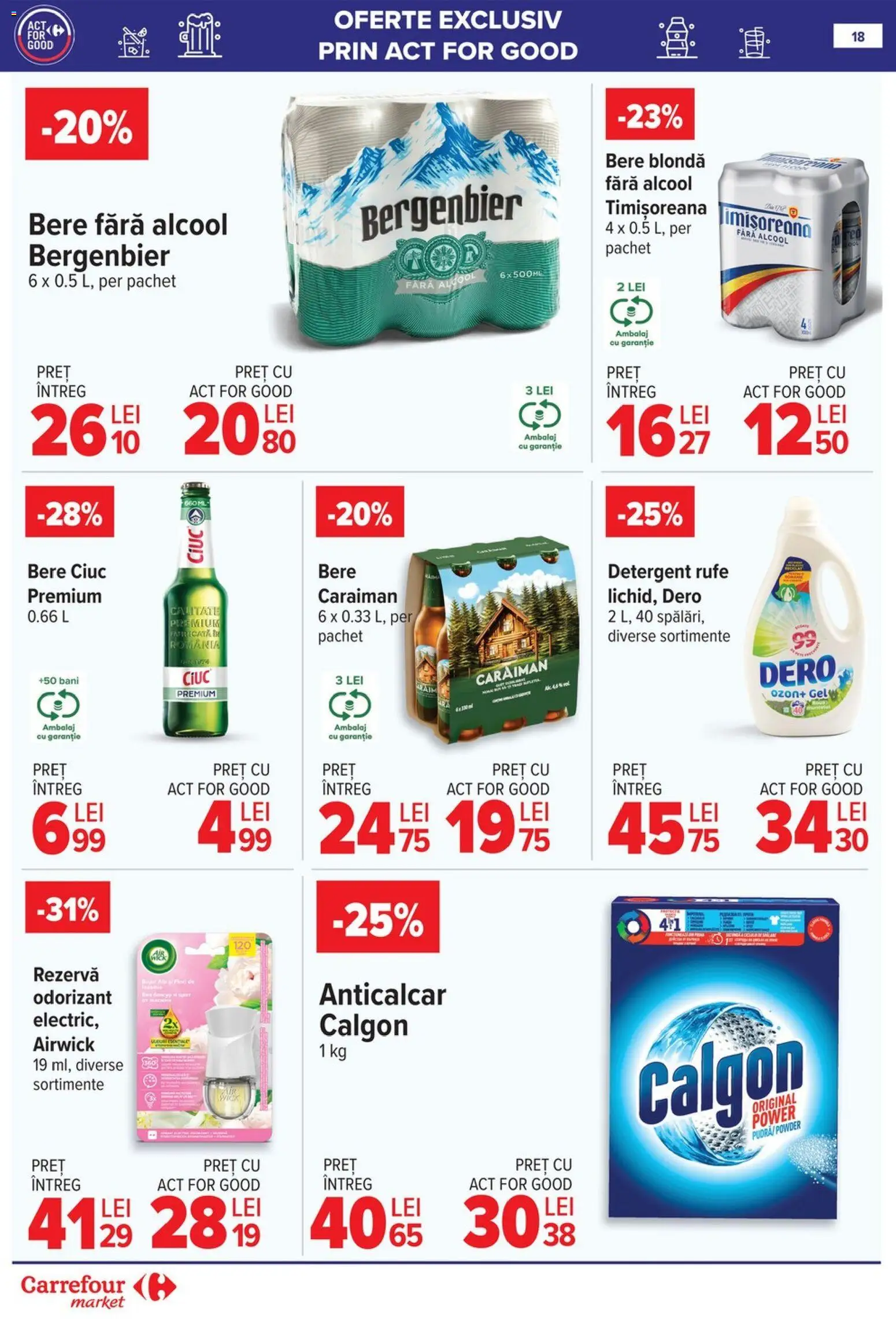 Noul catalog Carrefour – valabil de la 21.01.2026 | Pagină: 18 | Produse: Bere, Detergent, Plastik Kulübe