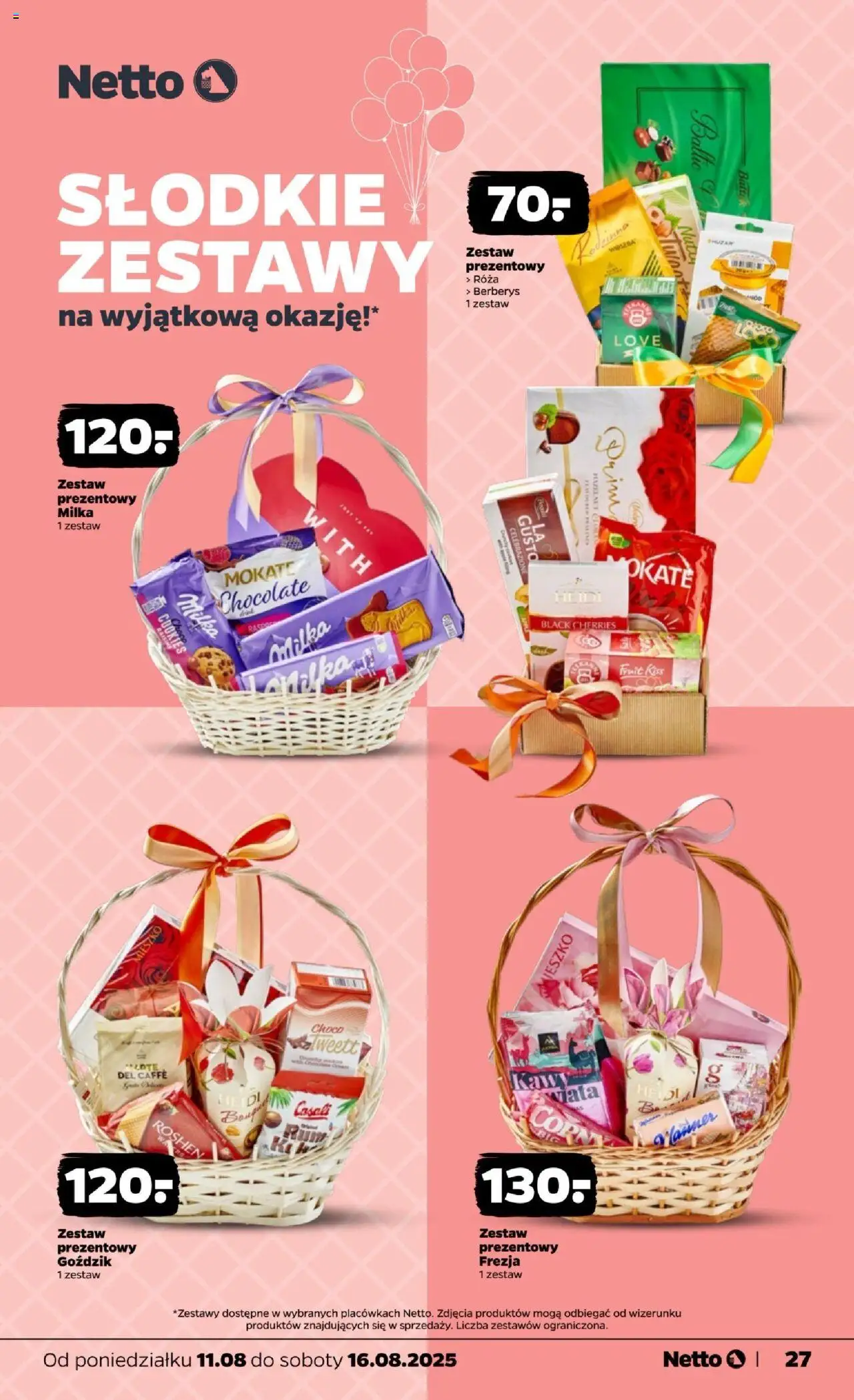 Netto gazetka - Spożywcza od 11.08.2025 | Strona: 27 | Produkty: Goździk, Milka