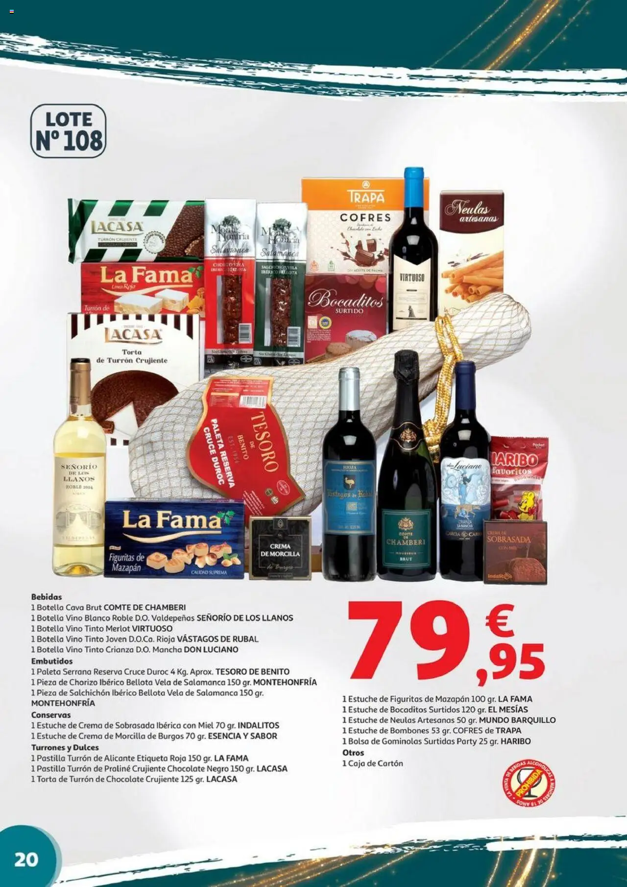 Alcampo - Valencia y Castellón │ válido desde el 06.11.2025 | Página: 20 | Productos: Vino, Vela, Sobrasada, Caja
