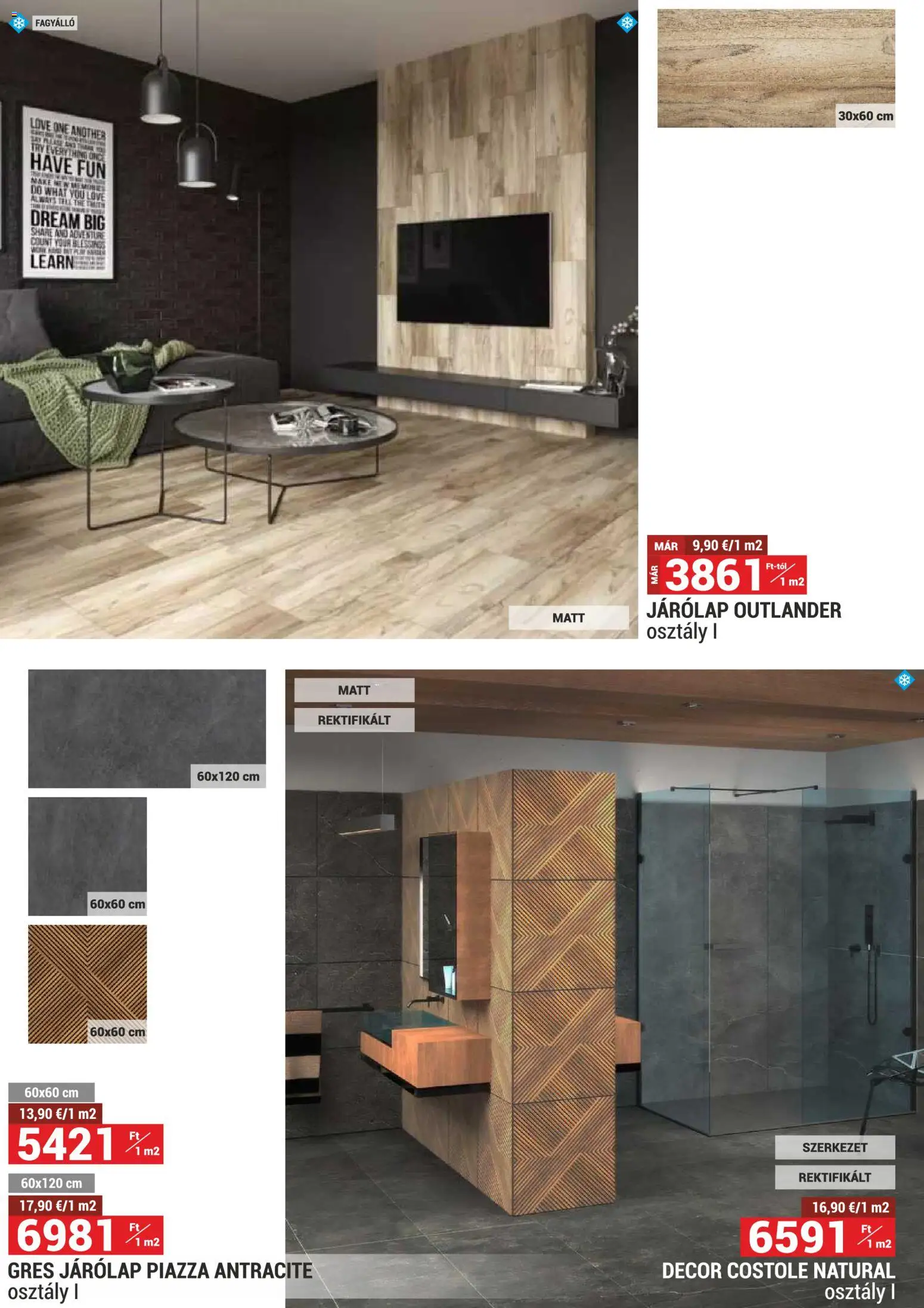 Merkury Market akciós ujság - amely érvényes a következő dátumtól: 02.01.2026 | Oldal: 17 | Termékek: Gres, Járólap