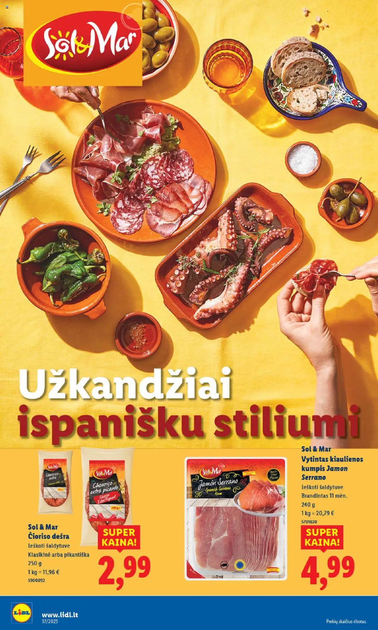 LIDL akcijos nuo 08.09.2025 | Puslapis: 10 | Prekių: Kiaulienos, Kumpis, Dešra