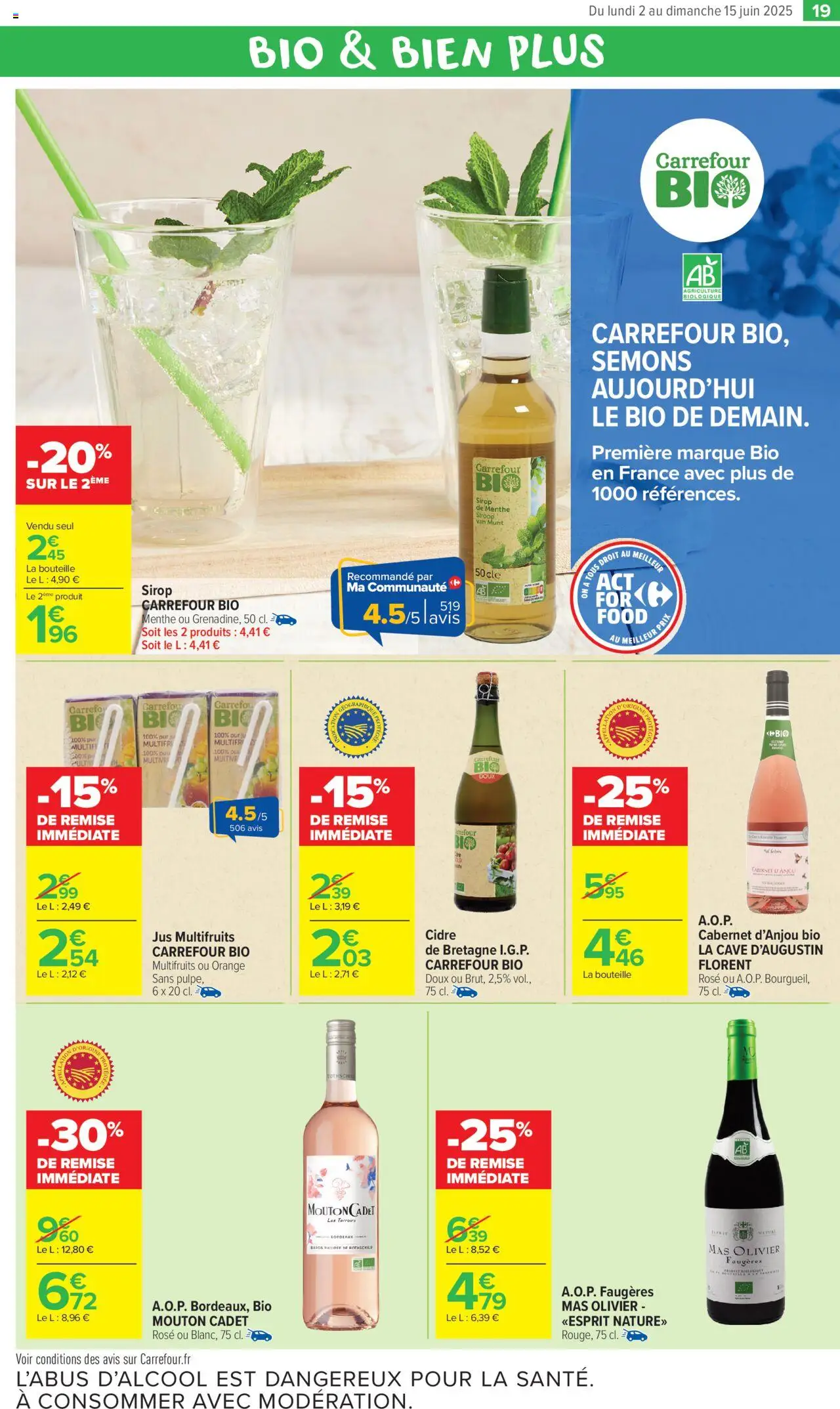  | Page: 21 | Produits: Menthe, Orange, Cidre, Jus