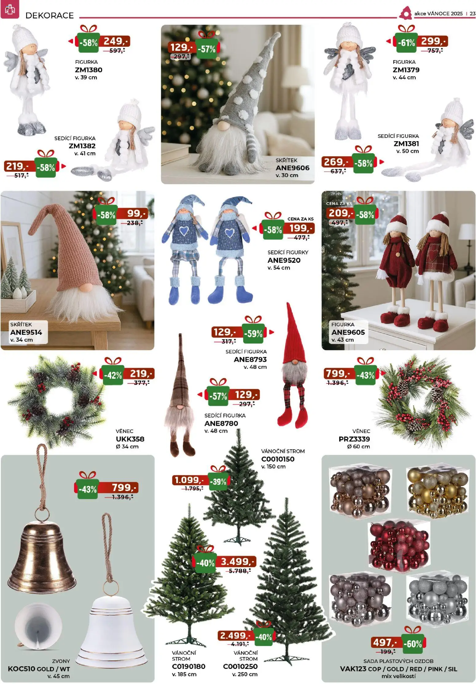 Jamall nábytek leták - Vánoce od 05.11.2025 | Strana: 23 | Produkty: Figurky, Dekorace
