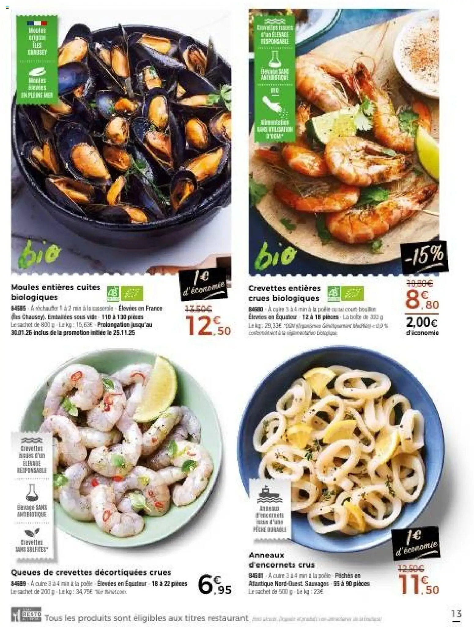 {H1} | Page: 13 | Produits: Crevettes, Gin