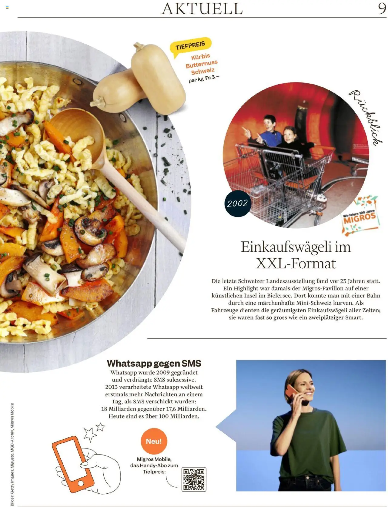 Migros Magazin – gültig ab 13.10.2025 | Seite: 9 | Produkte: Kürbis, Bilder