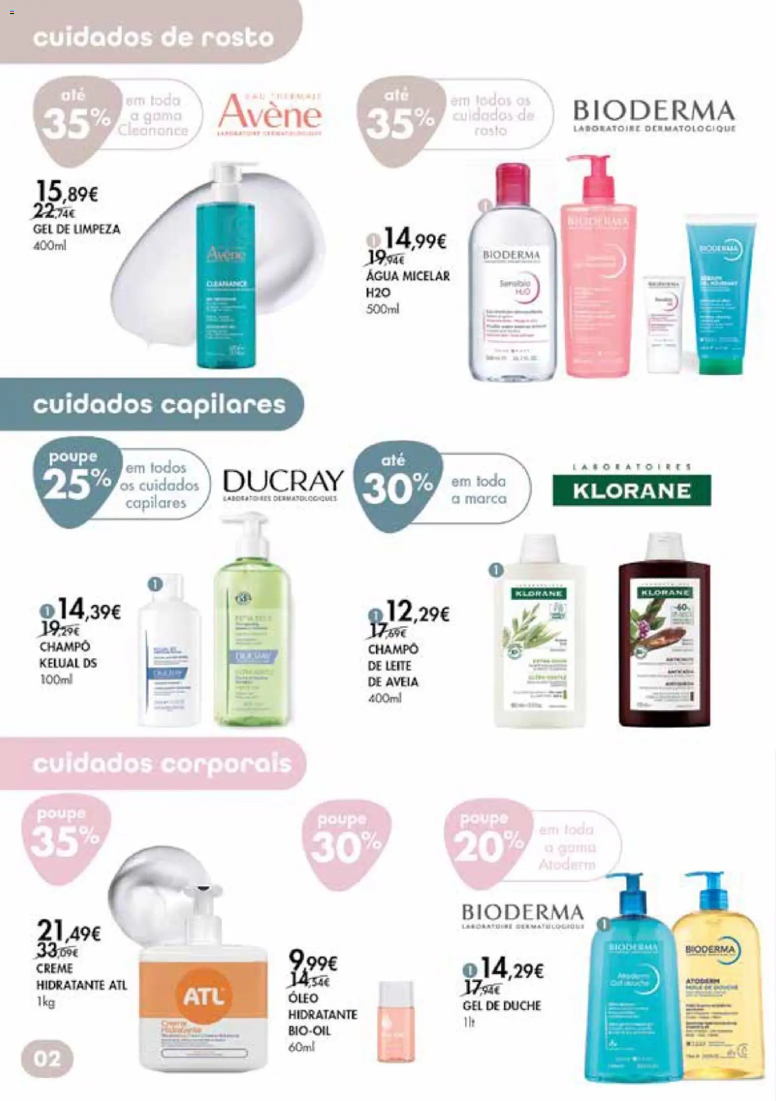 Pingo Doce Bem Estar Mulher Corners │ válido de 03.03.2026 | Página: 2 | Produtos: Água micelar, Leite, Óleo, Gel de limpeza