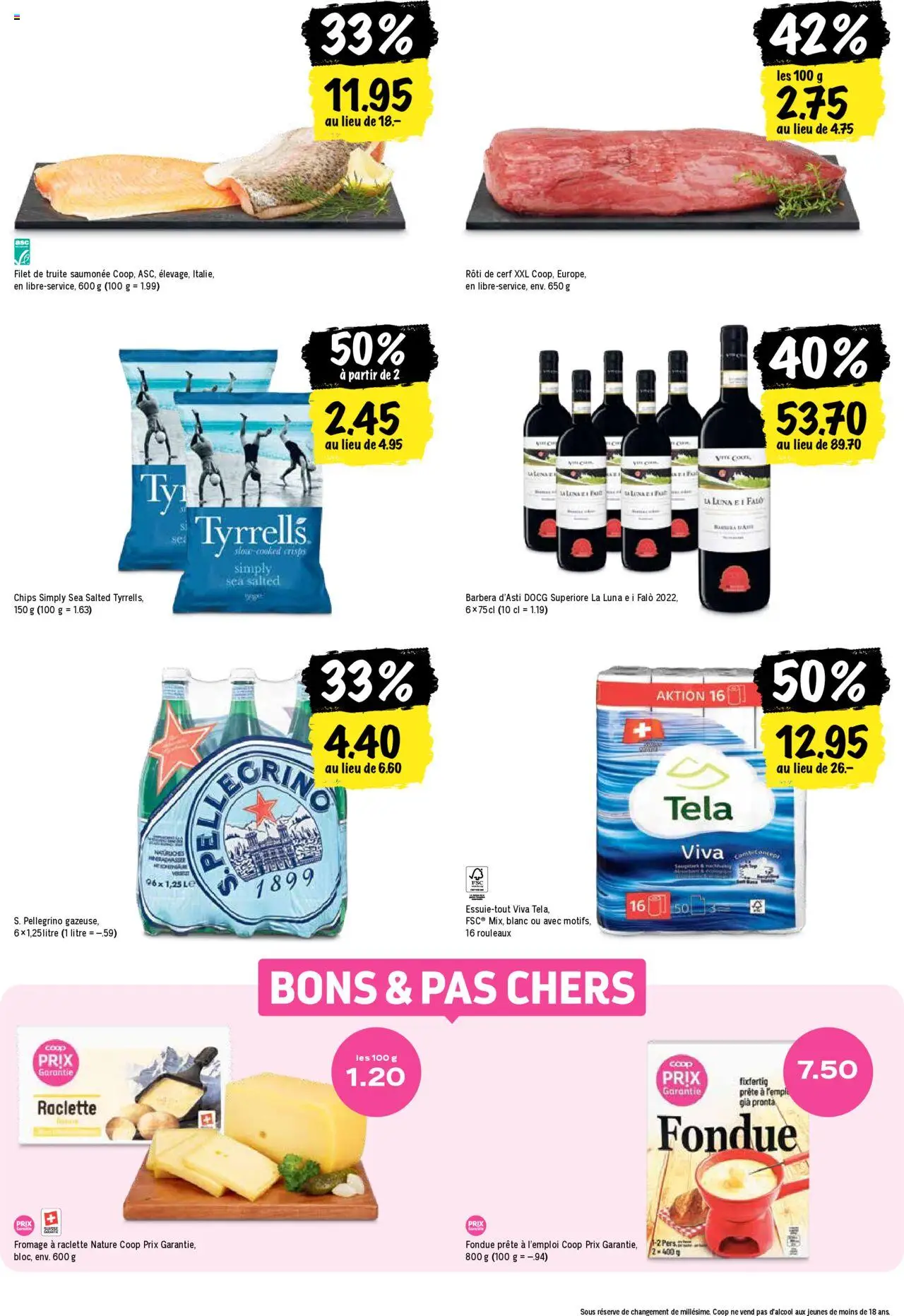 Coop - Les actions de la semaine – gültig ab 09.10.2025 | Seite: 22 | Produkte: Chips, Raclette, Fondue