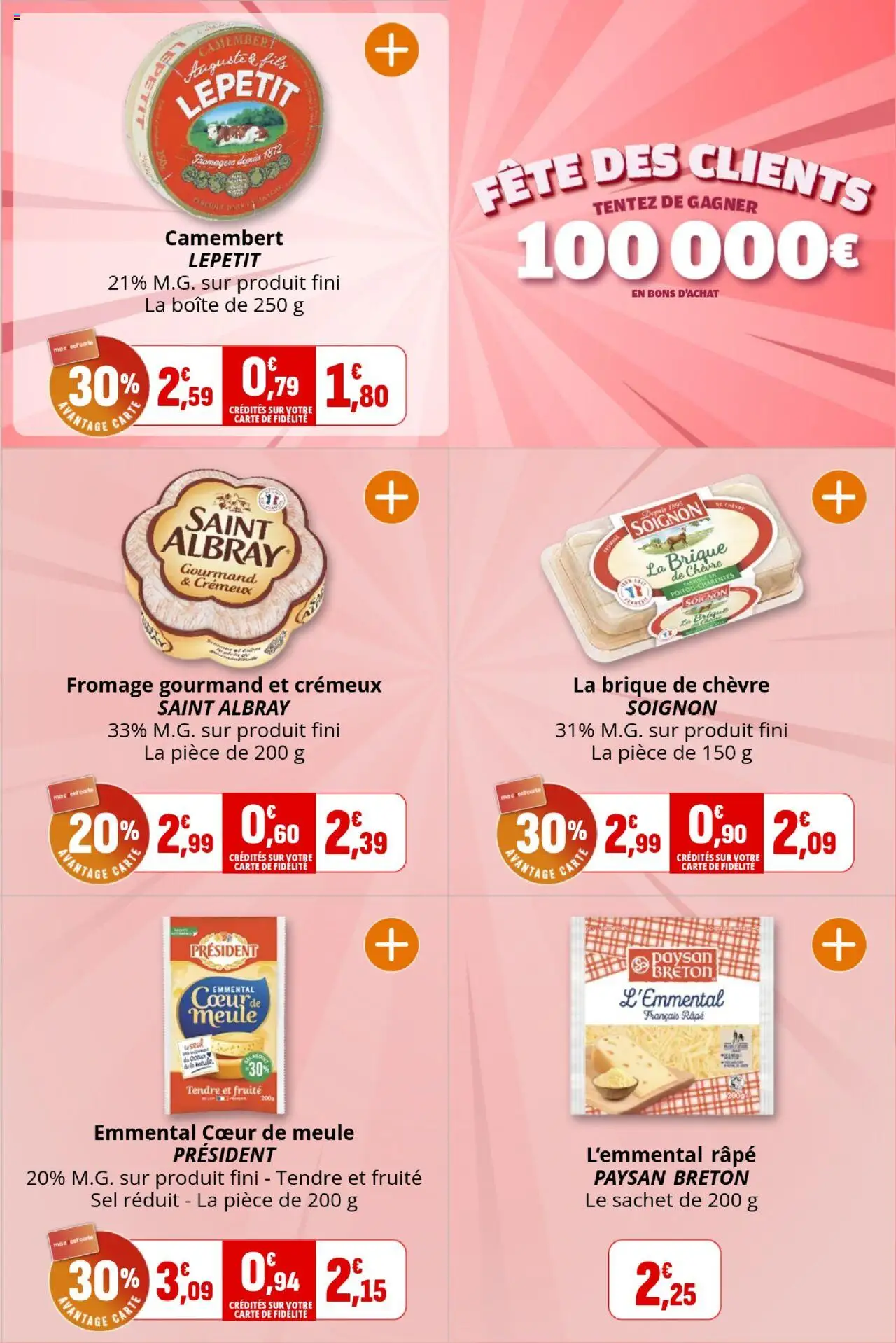 {H1} | Page: 11 | Produits: Emmental, Sel, Fromage, Camembert