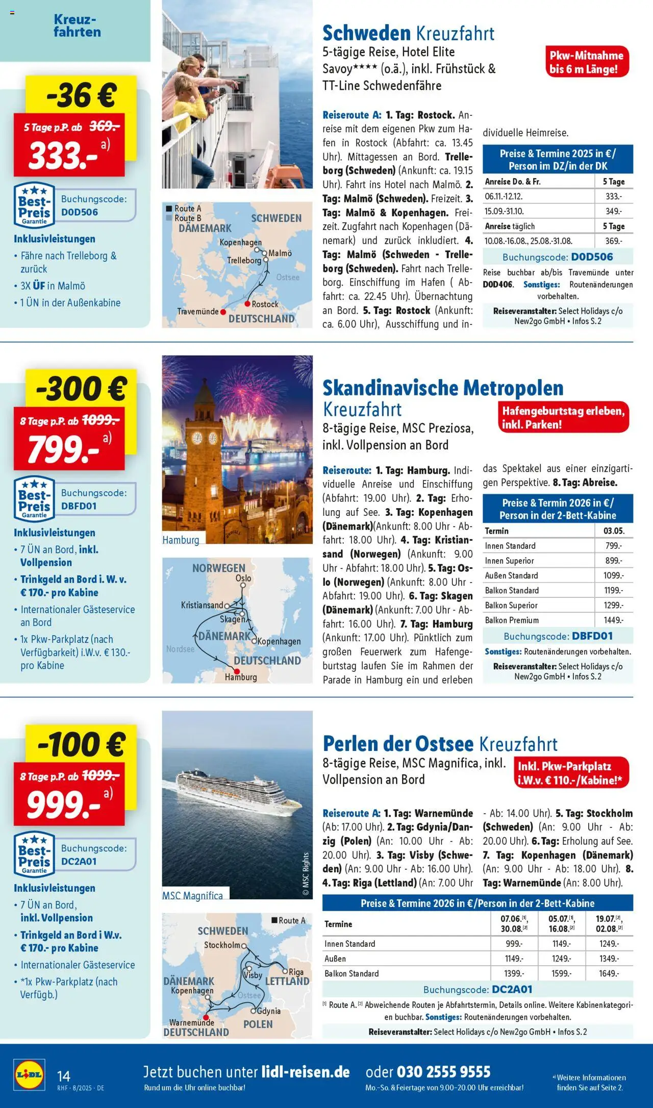 Lidl Reisen Prospekt 	 - gültig ab dem 30.07.2025 | Seite: 14 | Produkte: Uhr