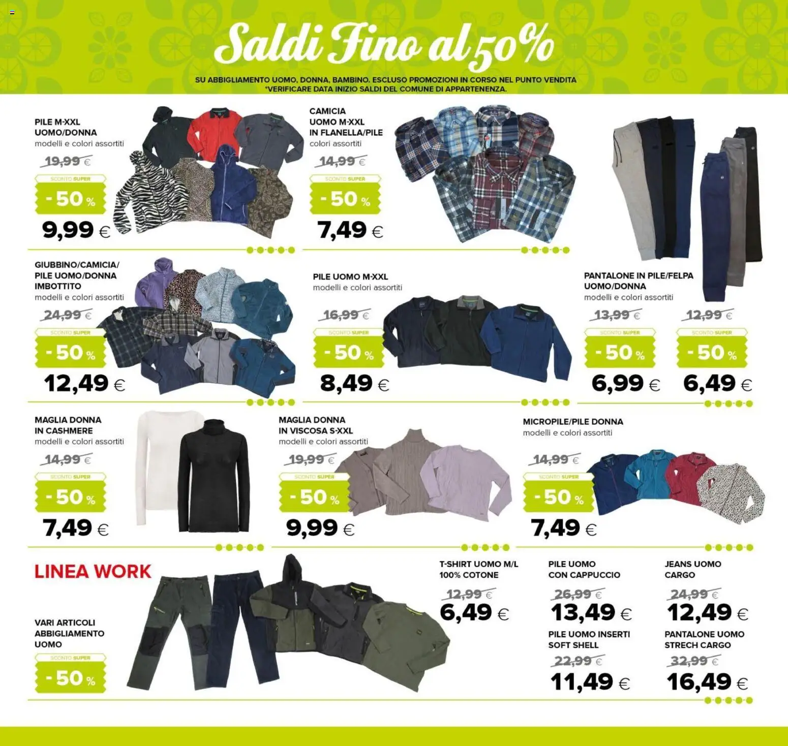 Volantino Oasi del 03.01.2026 | Pagina: 22 | Prodotti: Pile, Camicia, Data, Cappuccio