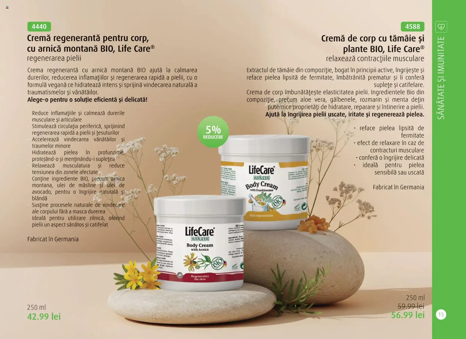 Noul catalog Life Care – valabil de la 01.04.2026 | Pagină: 17 | Produse: Şerit ödül, Măsline, Cremă, Ulei