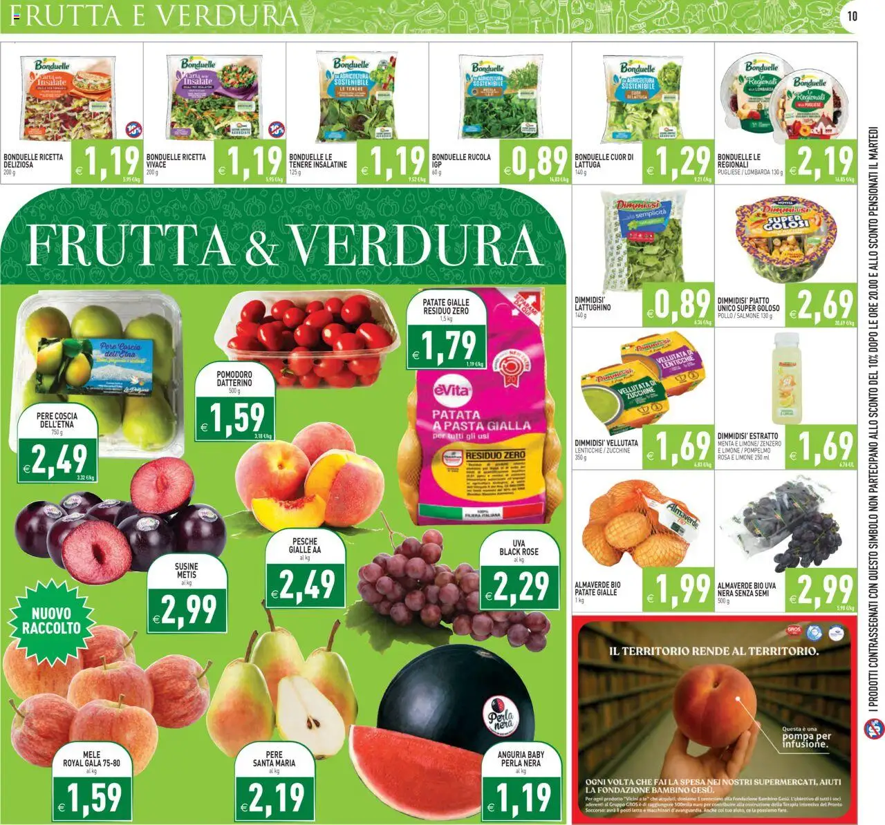 Volantino PIM Supermercati del 18.08.2025 | Pagina: 10 | Prodotti: Salmone, Tè, Piatto, Menta