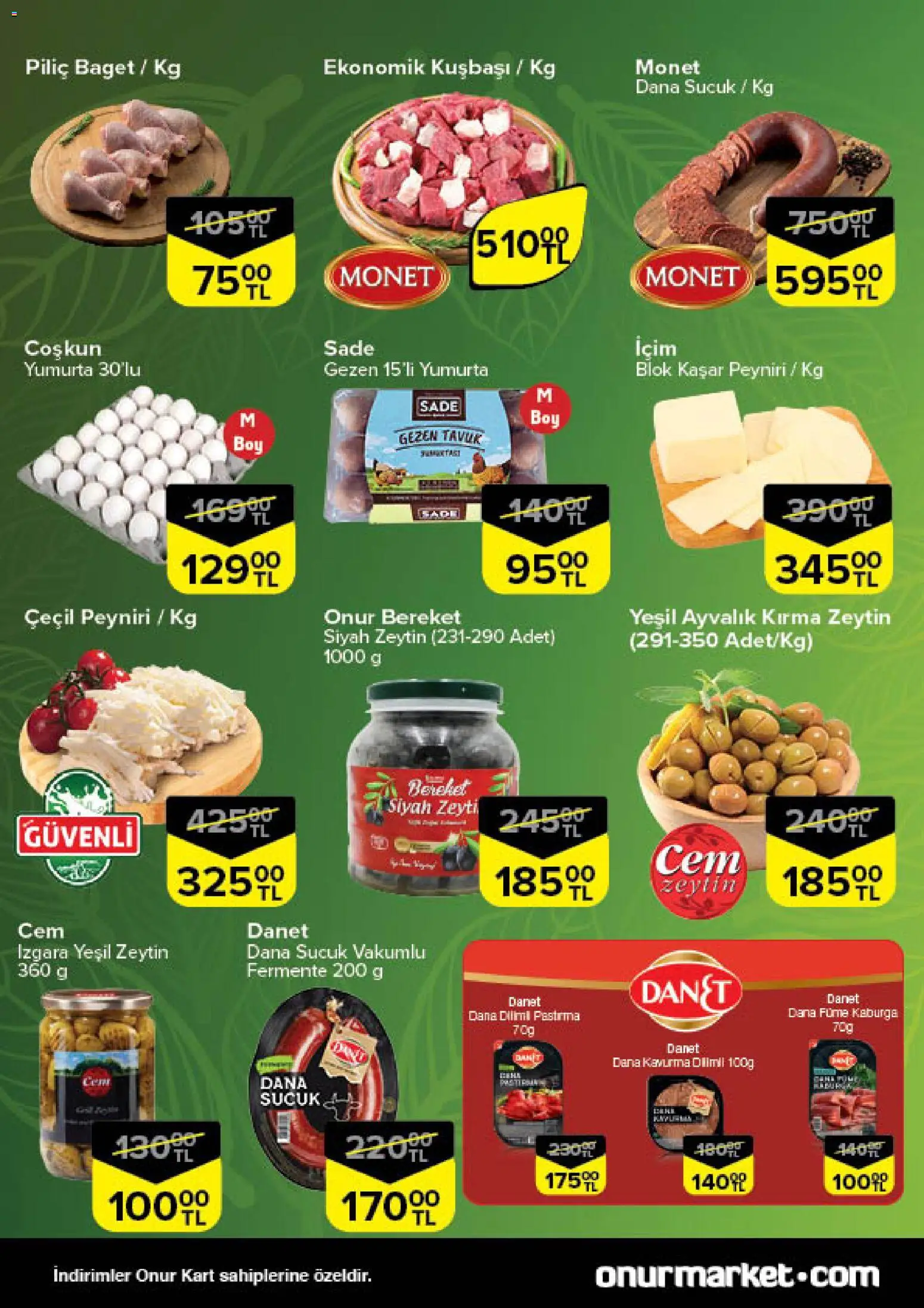 Onur Market Taze Ürünlerde İndirimler - İstanbul - 18.12.2025 tarihinden itibaren geçerlidir | Sayfa: 2 | Ürünler: Piliç, Zeytin, Izgara, Sucuk