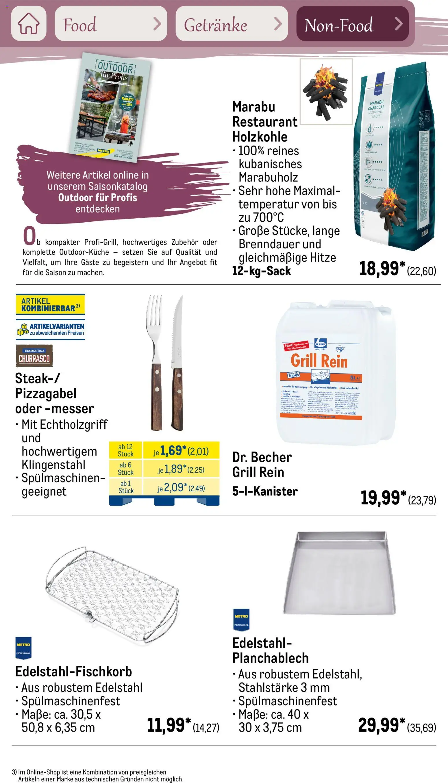 Metro Saisonkatalog Frühlingsgenuss – gültig ab 01.03.2026 | Seite: 37 | Produkte: Grill