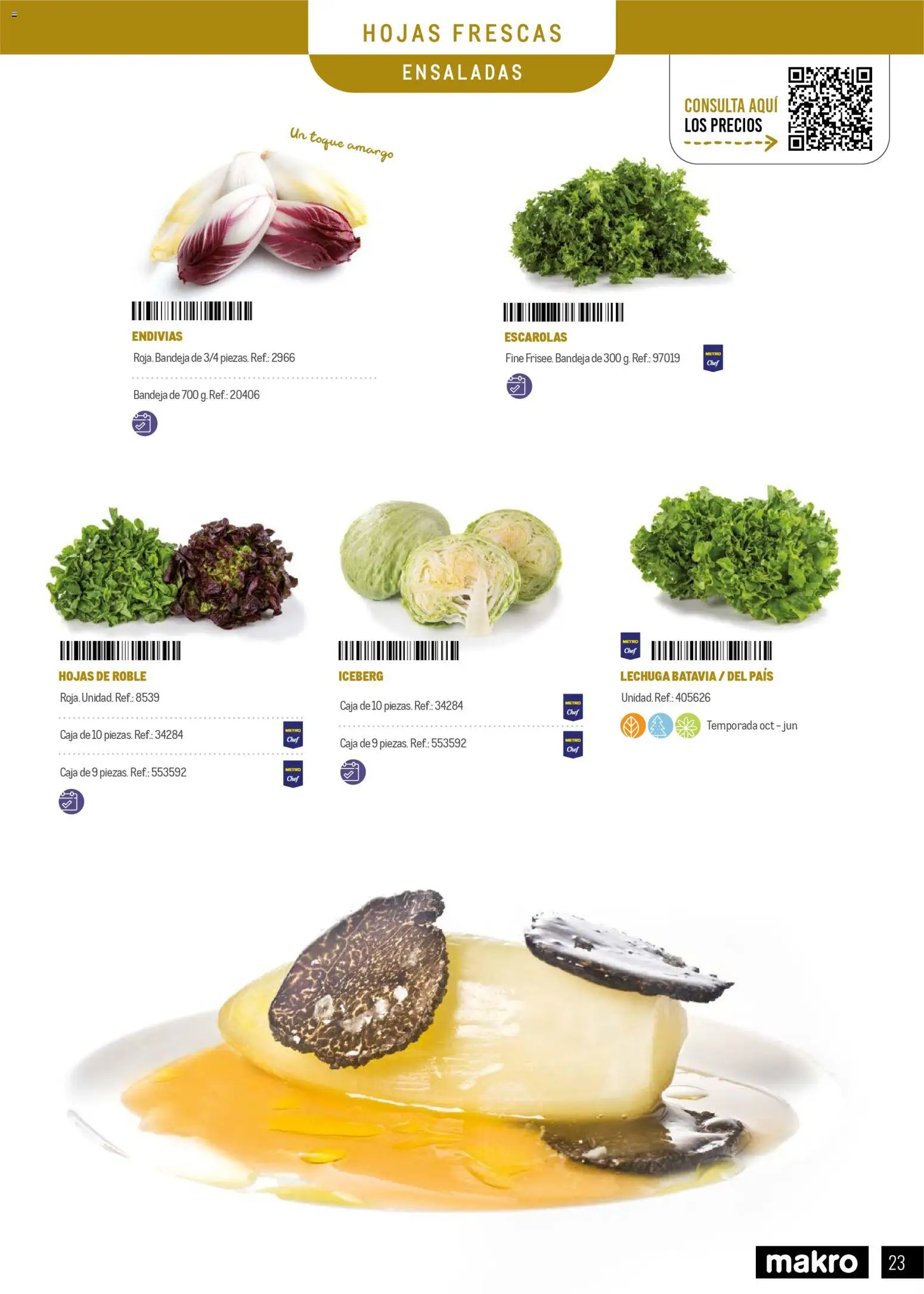 Makro - Especial Frutas y Verduras Península │ válido desde el 05.01.2026 | Página: 23 | Productos: Endivias, Bandeja, Caja