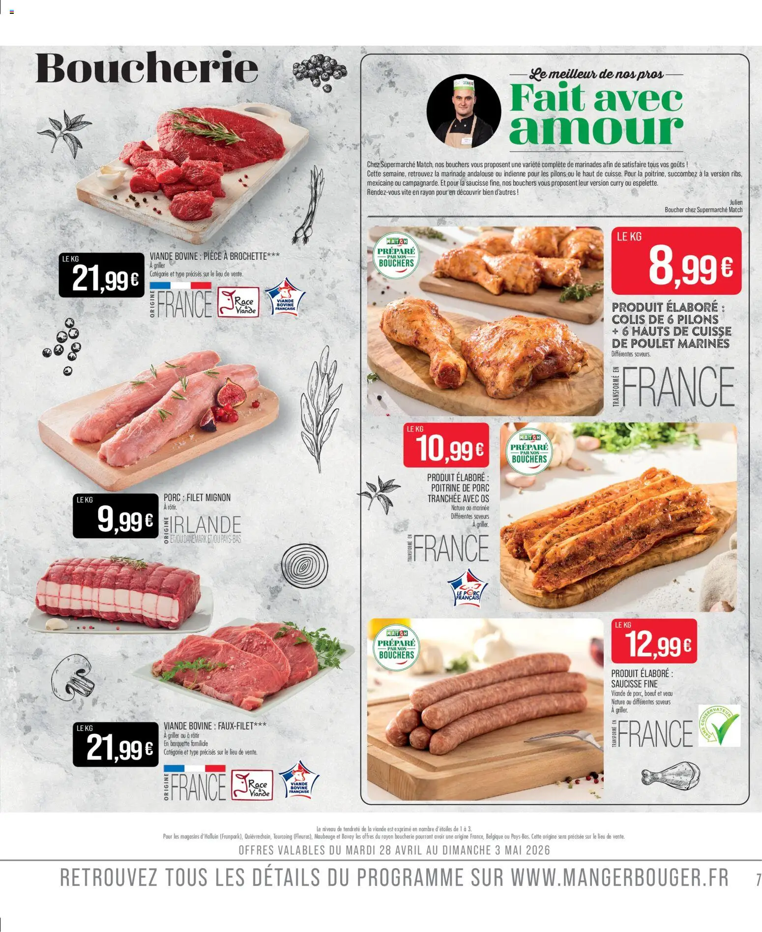 {H1} | Page: 7 | Produits: Curry, Saucisse, Porc, Porc filet mignon