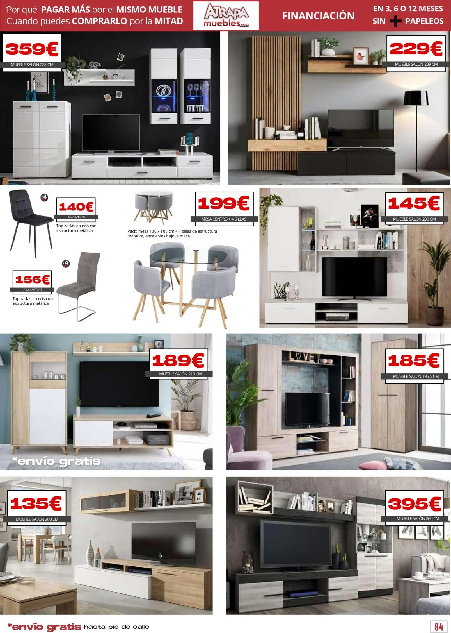 Atrapa Muebles folleto │ válido desde el 03.03.2026 | Página: 4 | Productos: Mesa, Silla