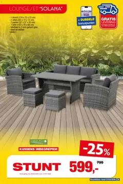 Hubo Tuinmeubelen special  - Voorbeeld van een folder van Hubo, geldig van 18.03.2026 | Pagina: 9 | Producten: Kussens, Tafel