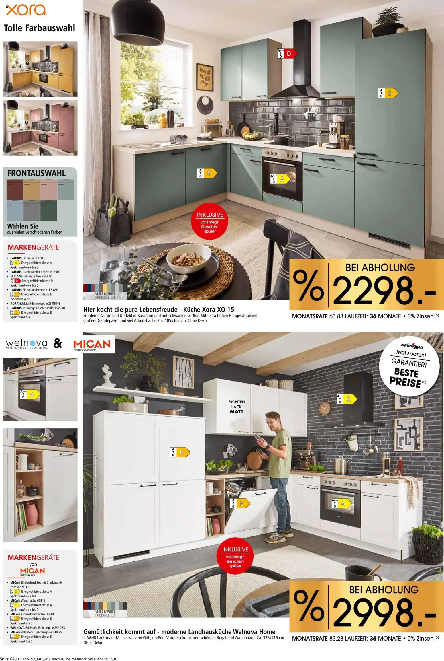 Zurbrüggen  Küchen-Spezial – gültig ab 13.12.2025 | Seite: 4 | Produkte: Geschirrspüler, Regal, Küche, Kochfeld