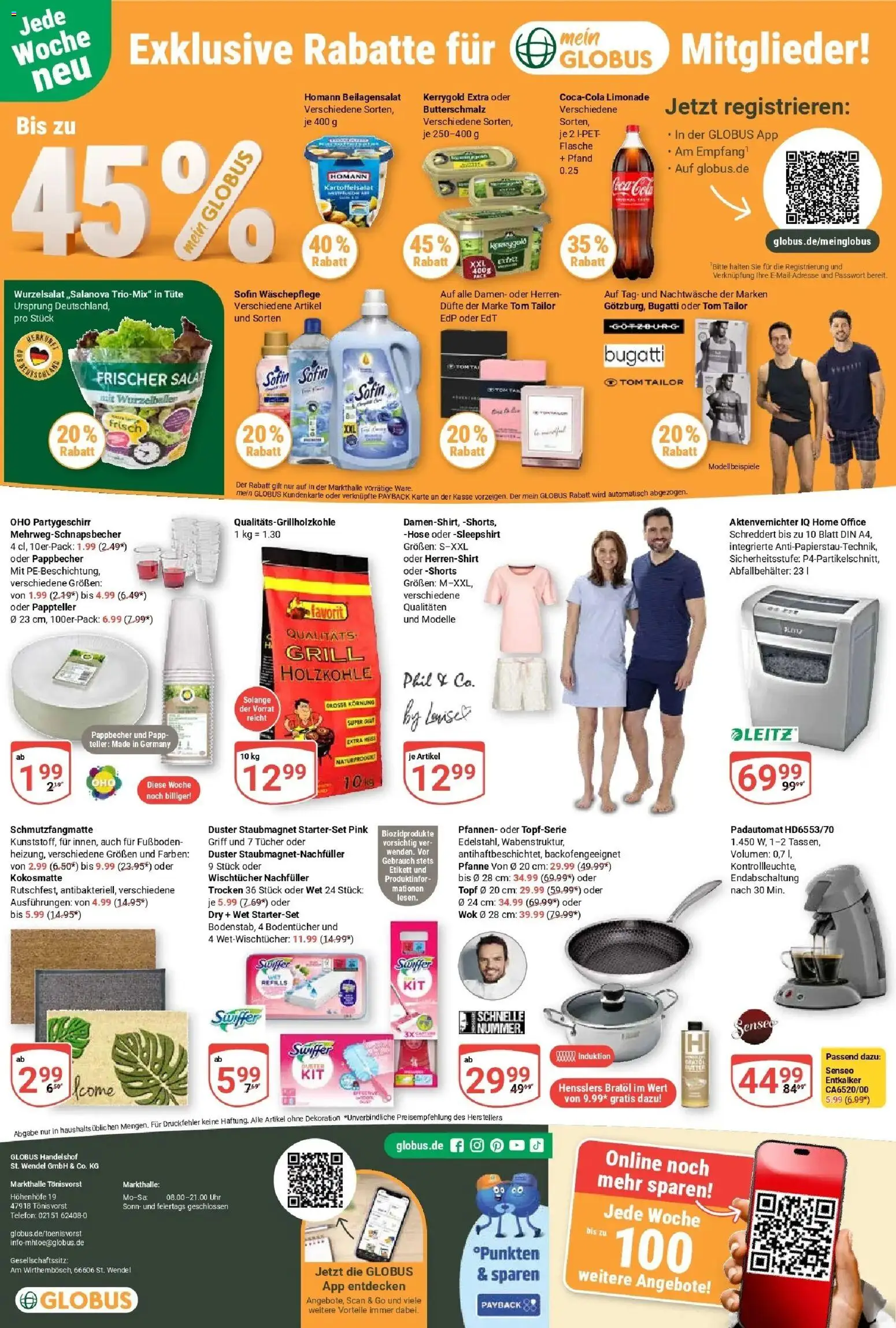 Globus Prospekt Tönisvorst	 – gültig ab 27.04.2026 | Seite: 27 | Produkte: Grill, Wok, Telefon, Uhr