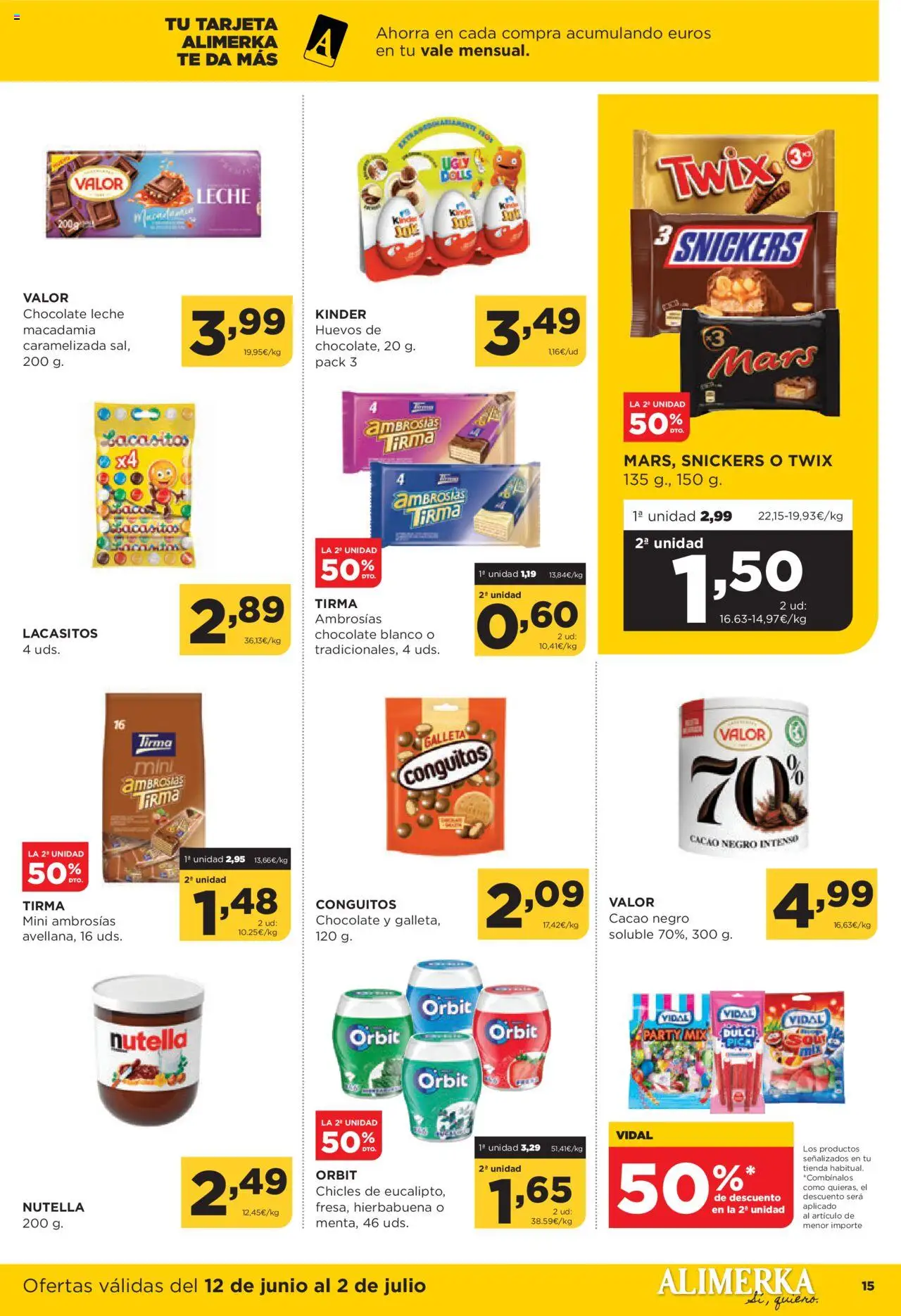 Alimerka folleto Asturias │ válido desde el 12.06.2025 | Página: 16 | Productos: Leche, Huevos, Chocolate, Té