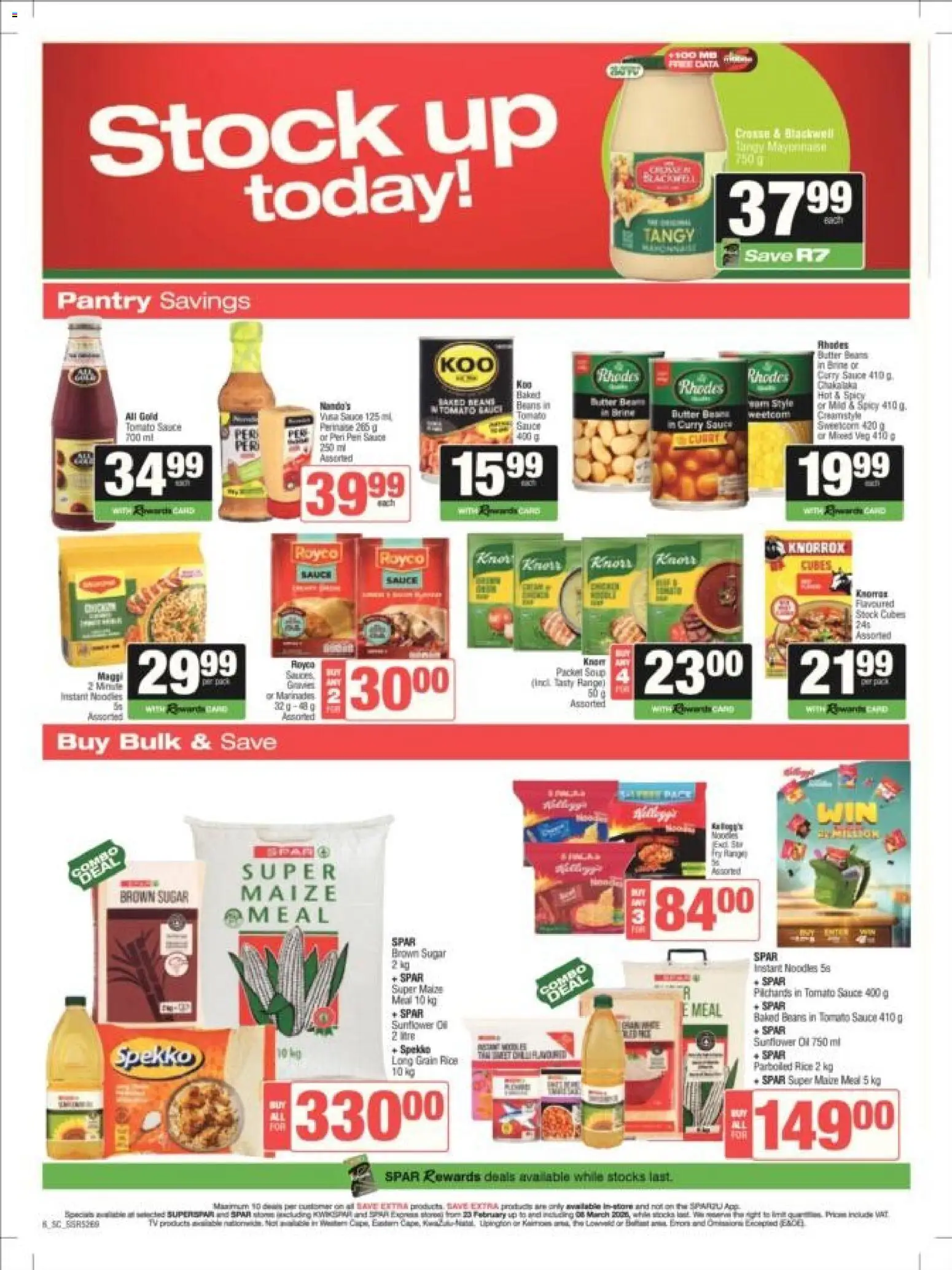 New Spar catalogue – valid from 23.02.2026 | Page: 6 | Products: Beans, Butter, Soup, Stock