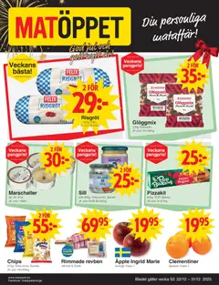 Matöppet - erbjudanden - Förhandsvisning av reklamblad från butik Matöppet aktuell från 22.12.2025