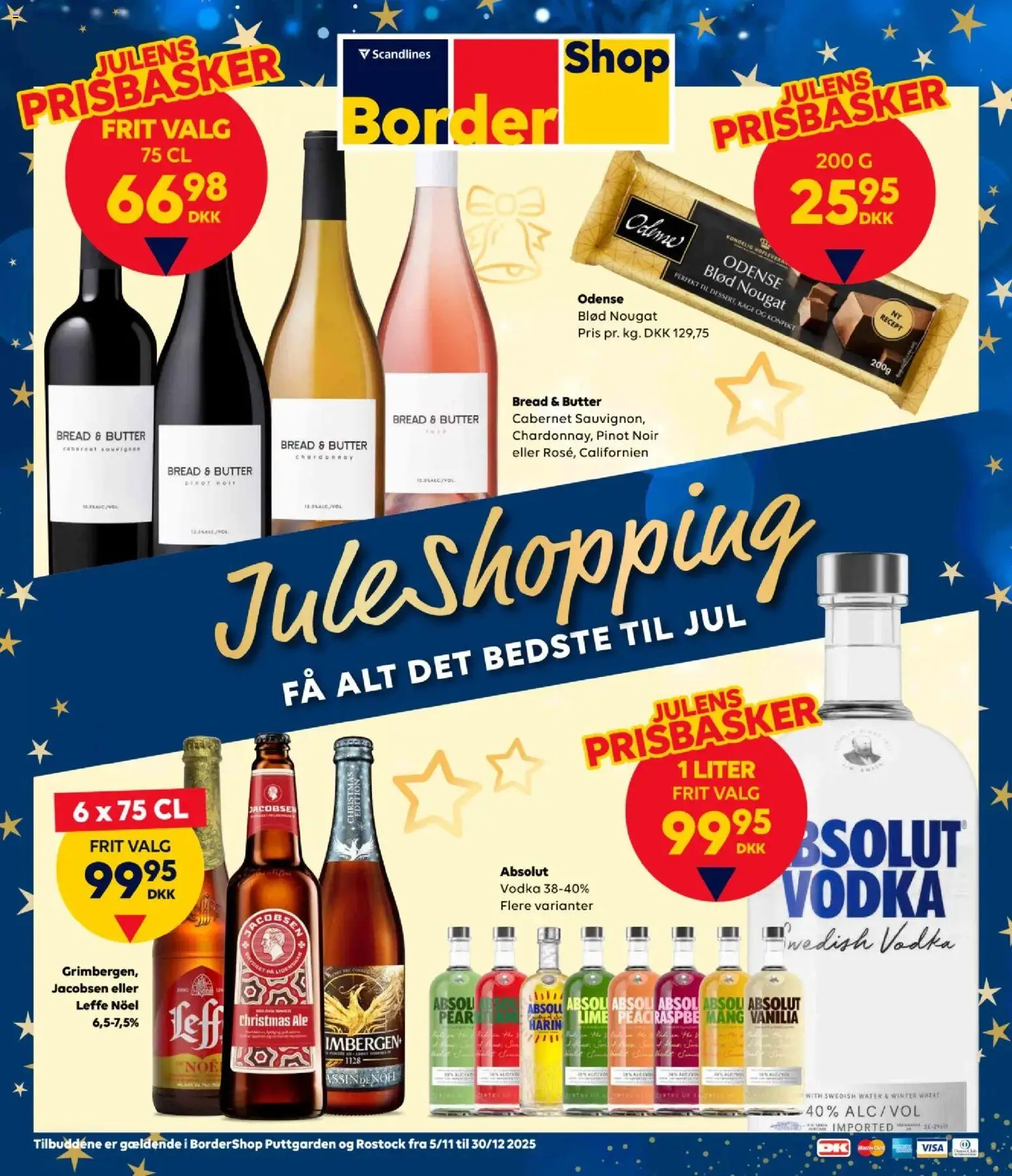 Bordershop tilbudsavis – gyldig fra 05.11.2025 | Side: 1 | Produkter: Vodka, Lime, Is, Nougat