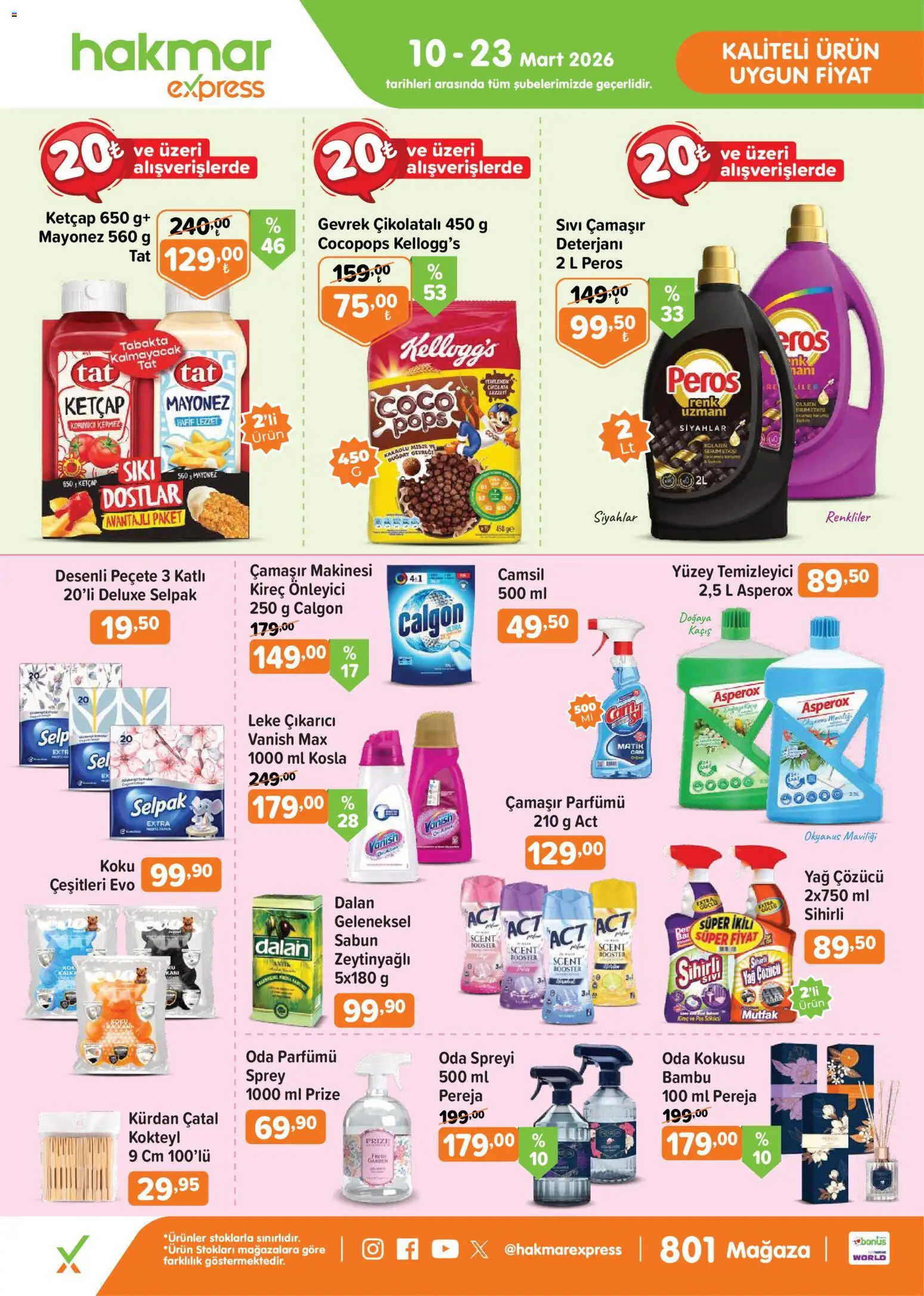 Hakmar Express - Salı Aktüel Ürünler - 10.03.2026 tarihinden itibaren geçerlidir | Sayfa: 1 | Ürünler: Leke çıkarıcı, Yağ, Yağ çözücü, Mayonez