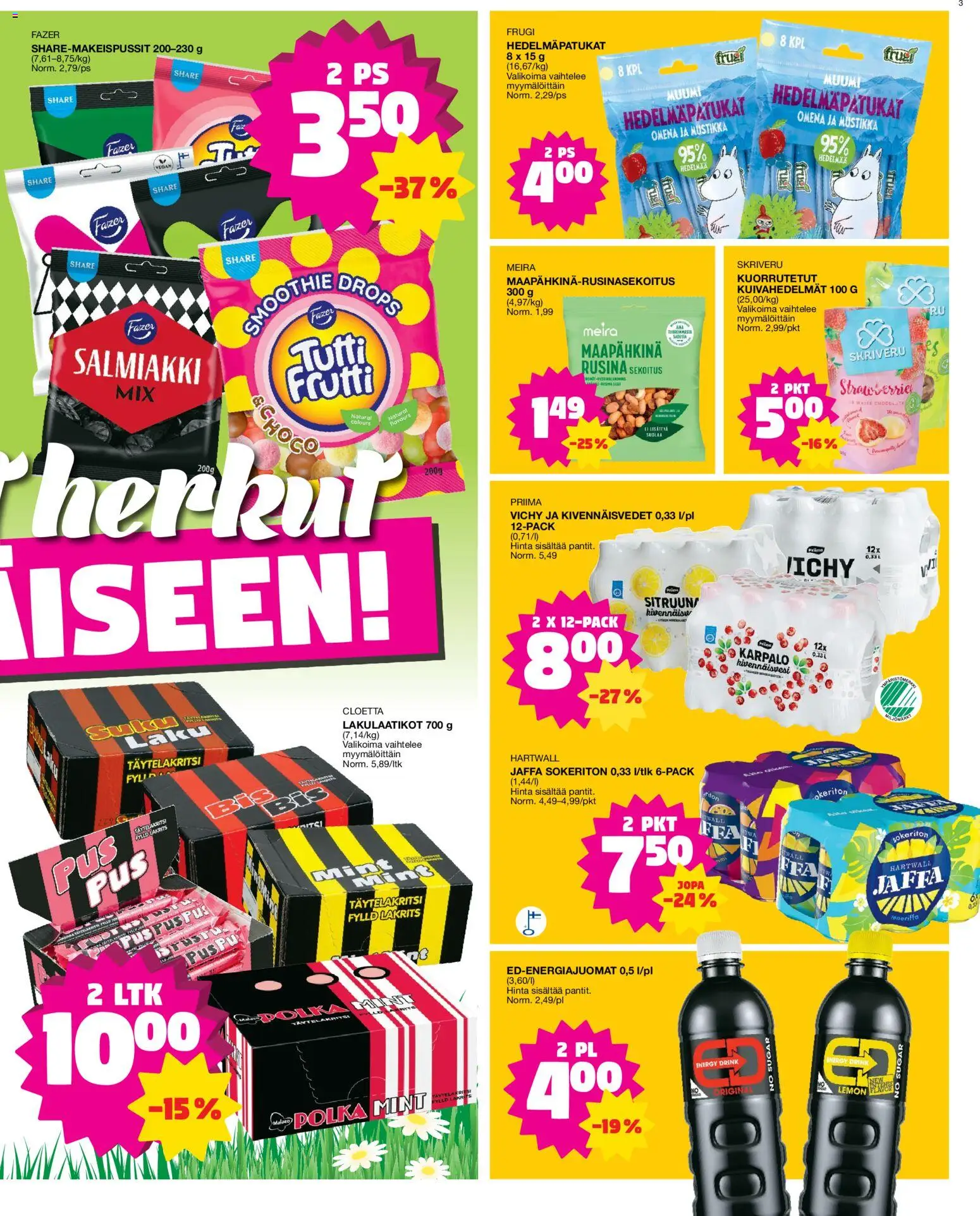 Tokmanni tarjoukset – voimassa 23.03.2026 alkaen | Sivu: 3 | Tuotteet: Mustikka, Tutti