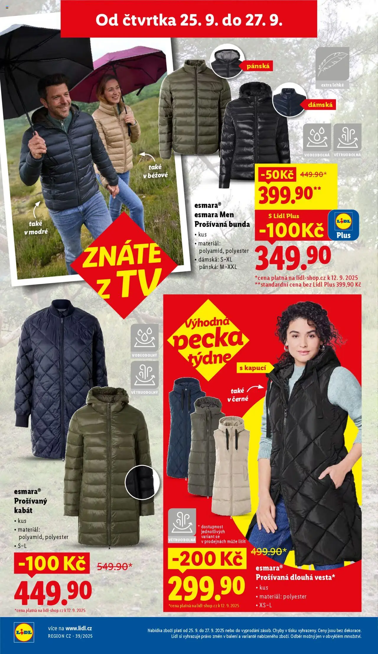 Lidl leták - Spotřební zboží od 22.09.2025 | Strana: 26 | Produkty: Bunda, Kabát, Tv