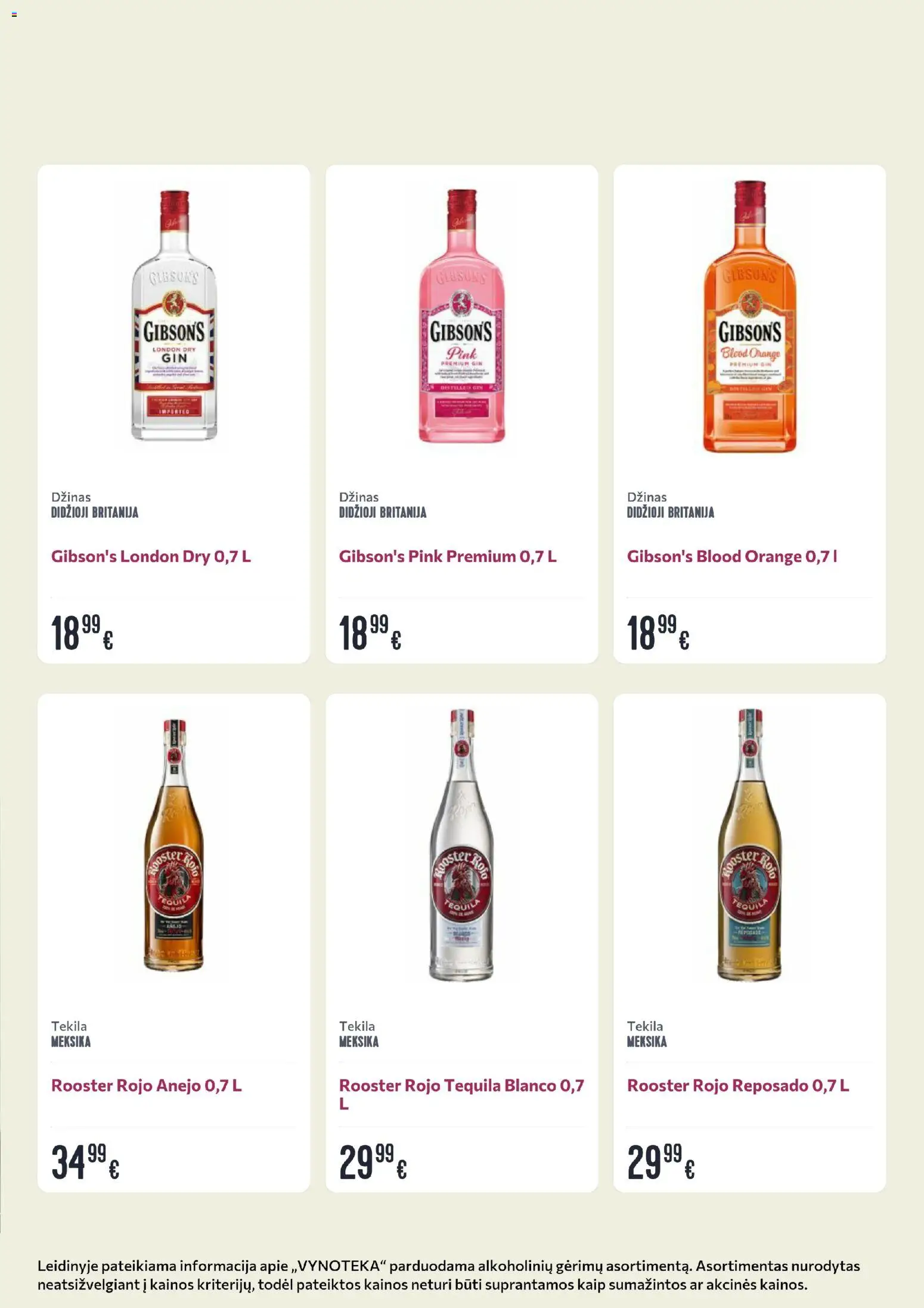 VYNOTEKA akcijos nuo 20.04.2026 | Puslapis: 11 | Prekių: Džinas