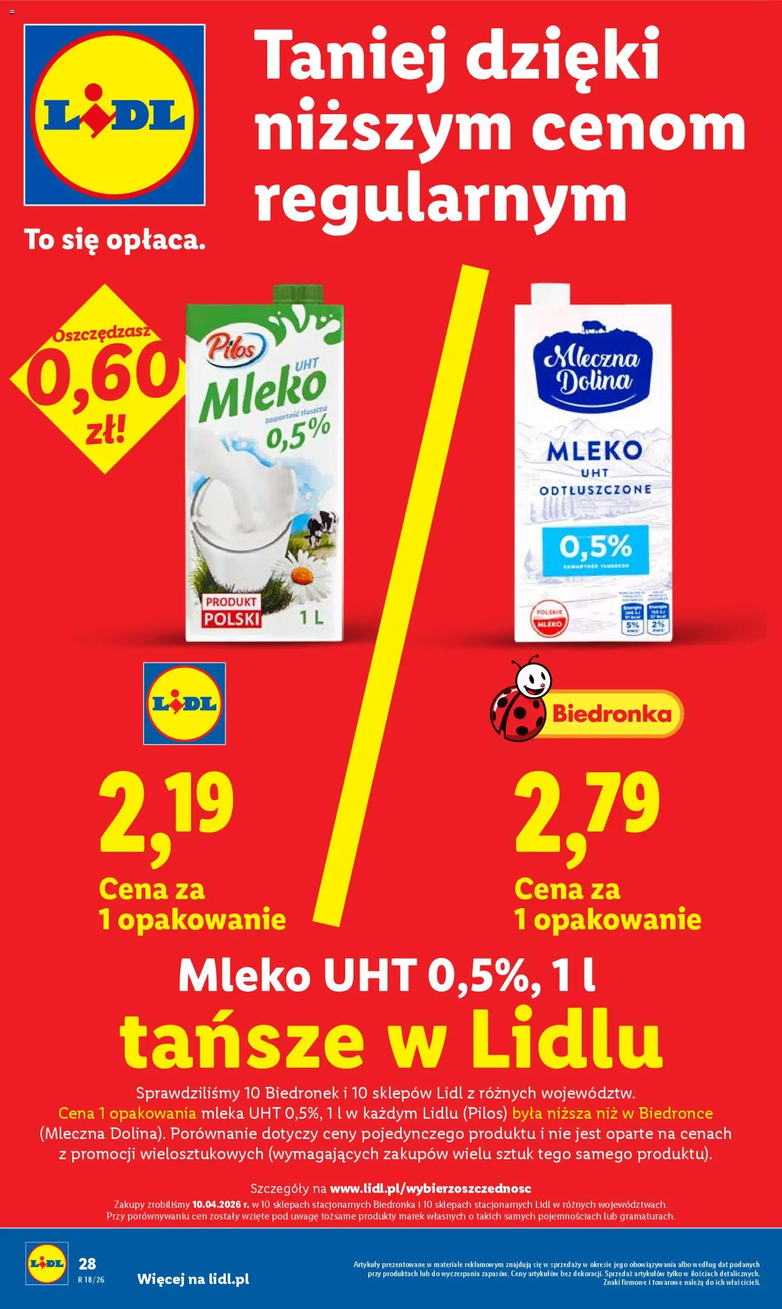 Lidl Polsko leták od 27.04.2026 | Strana: 28 | Produkty: Mléko