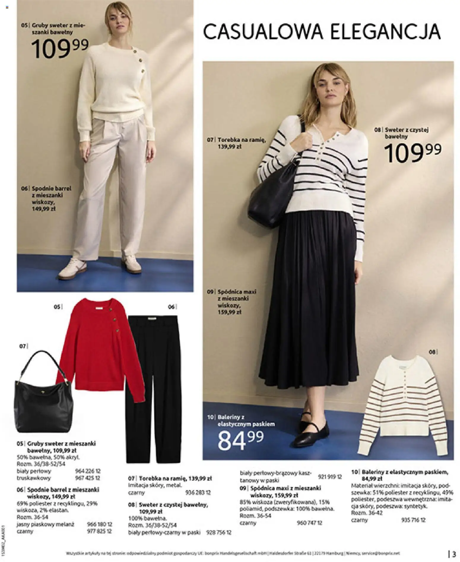 BonPrix Katalog od 19.02.2026 | Strona: 5 | Produkty: Spodnie, Baleriny, Torebka, Róż