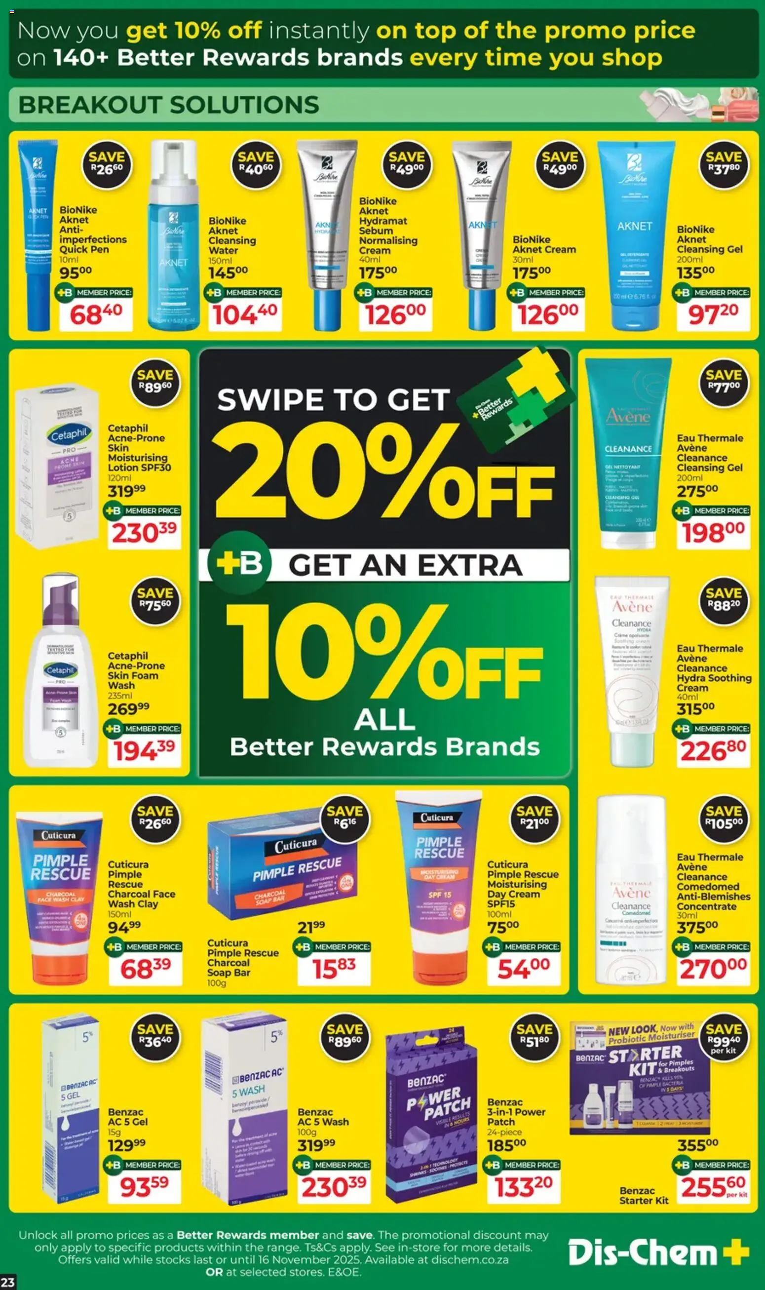 New Dis-Chem catalogue – valid from 21.10.2025 | Page: 23 | Products: Soap, Foam, Clay, Day cream