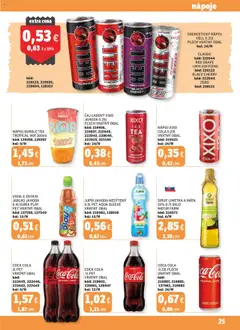 Nové Labaš akcie – leták je platný od 05.09.2025 | Strana: 25 | Produkty: Limetka, Čaj, Cola, Ovocie