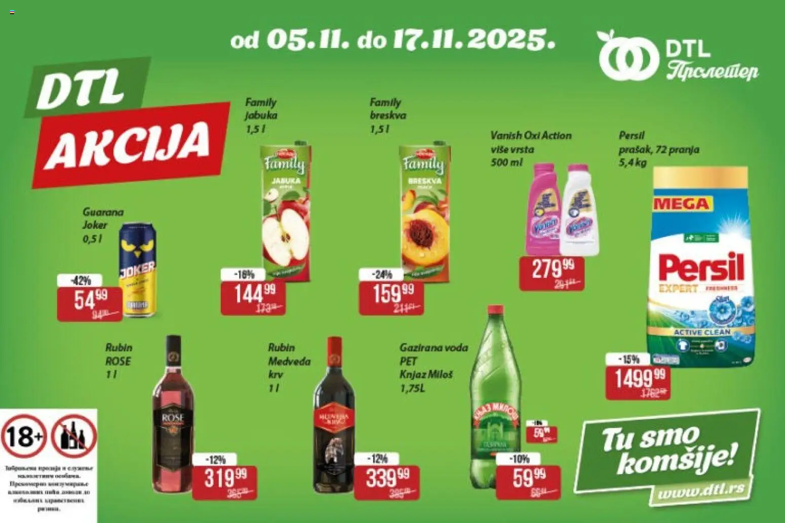 Metalac Proleter katalog - važi od 05.11.2025 | Strana: 3 | Proizvode: Voda, Guarana, Breskva, Persil