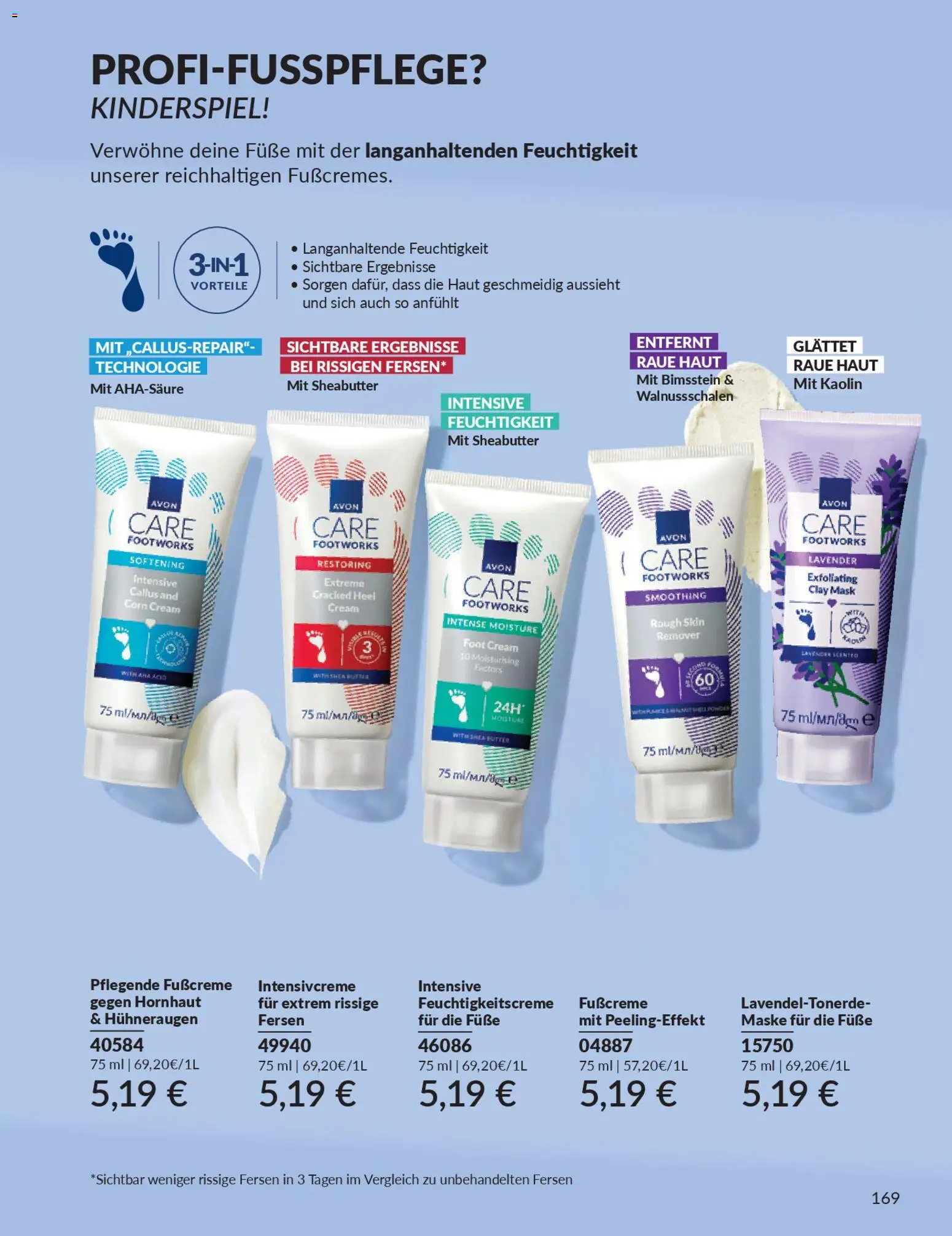 AVON Katalog Januar 2026 – gültig ab 01.01.2026 | Seite: 171 | Produkte: Butter, Maske, Fußcreme