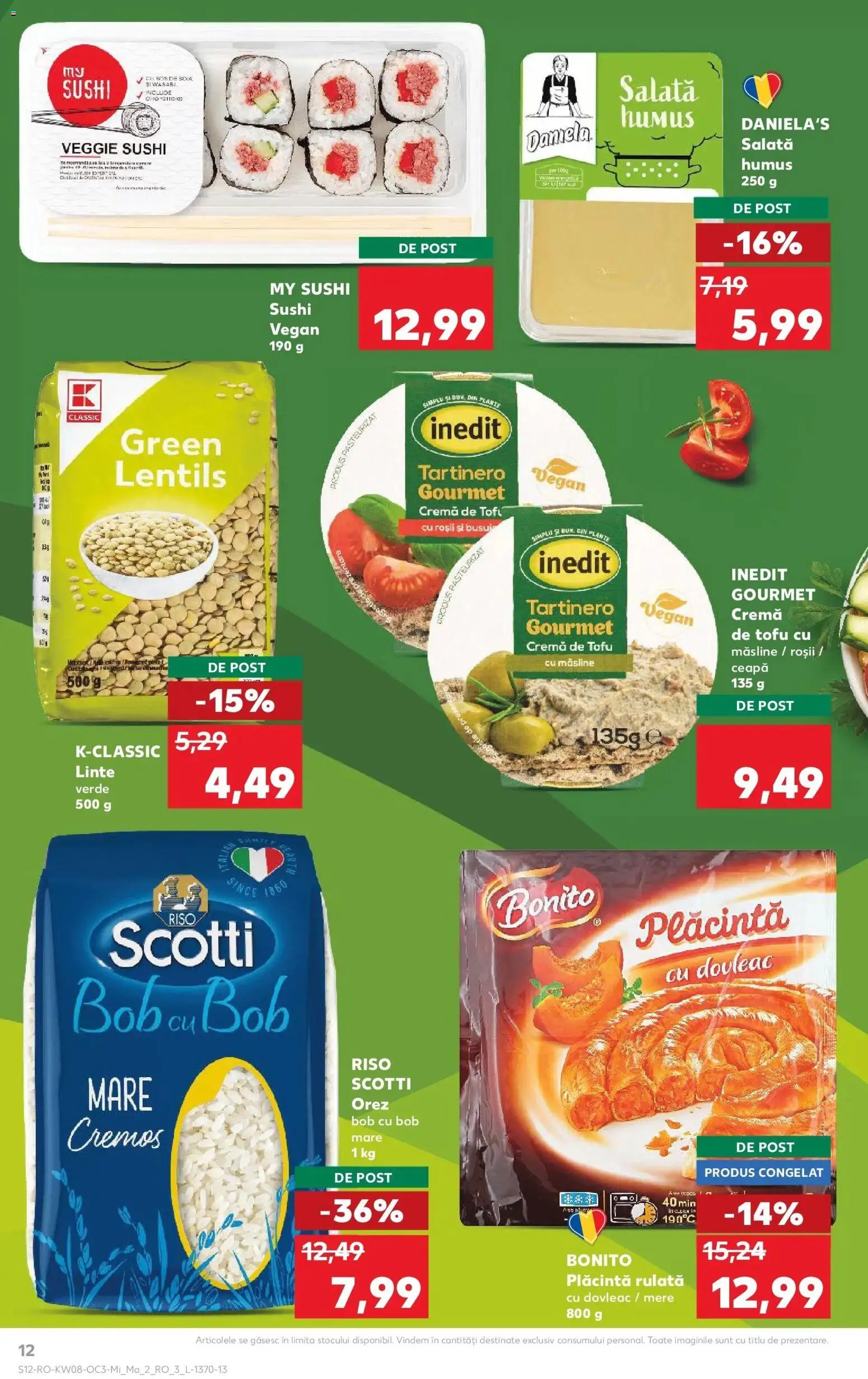 Noul catalog Kaufland – valabil de la 18.02.2026 | Pagină: 12 | Produse: Roșii, Orez, Salată, Humus