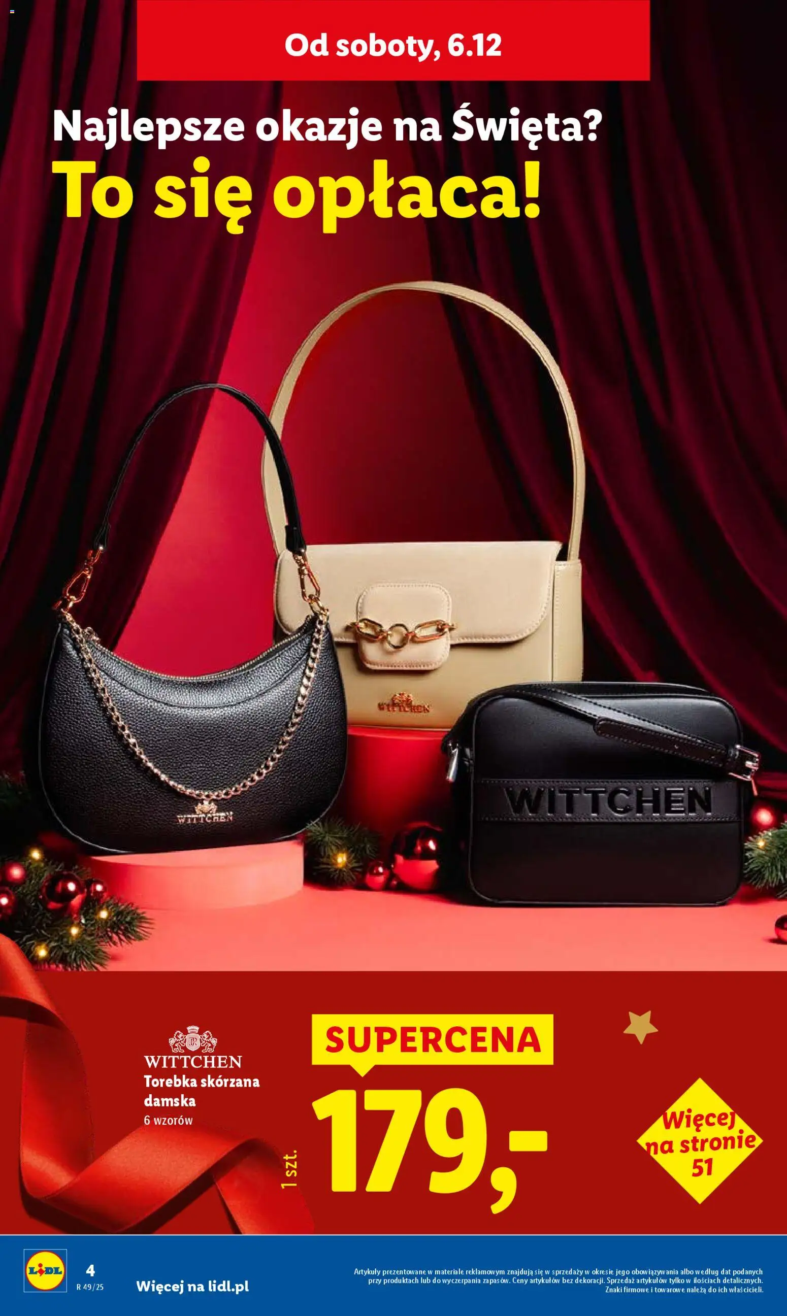 Lidl Gazetka - Cyber Monday od 01.12.2025 | Strona: 4 | Produkty: Torebka