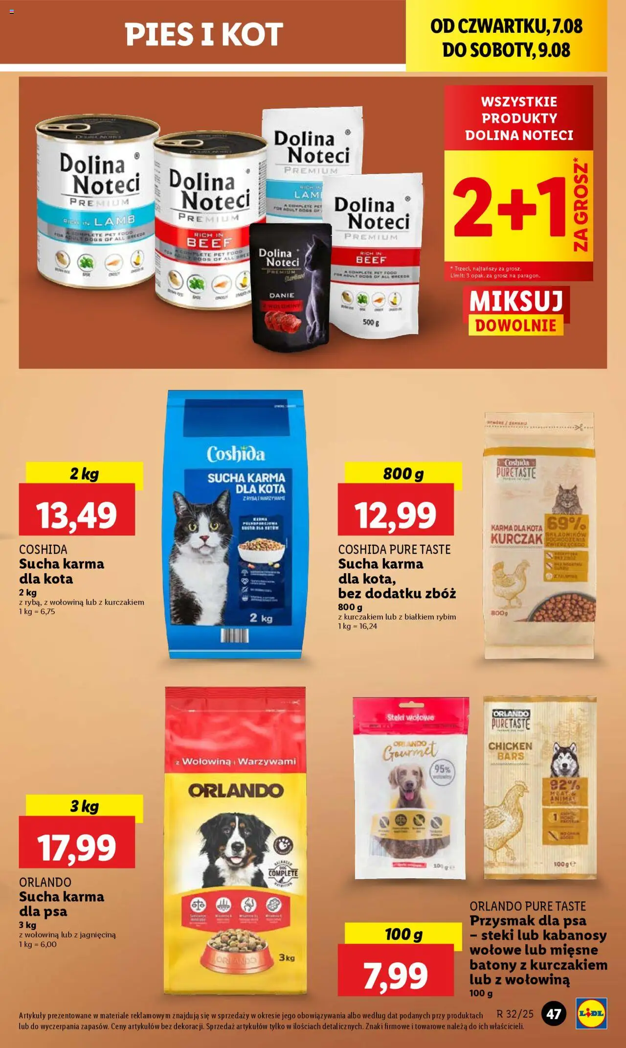 Lidl Gazetka od 07.08.2025 | Strona: 57 | Produkty: Kurczak, Jagnięcina, Karma dla psa, Wołowina