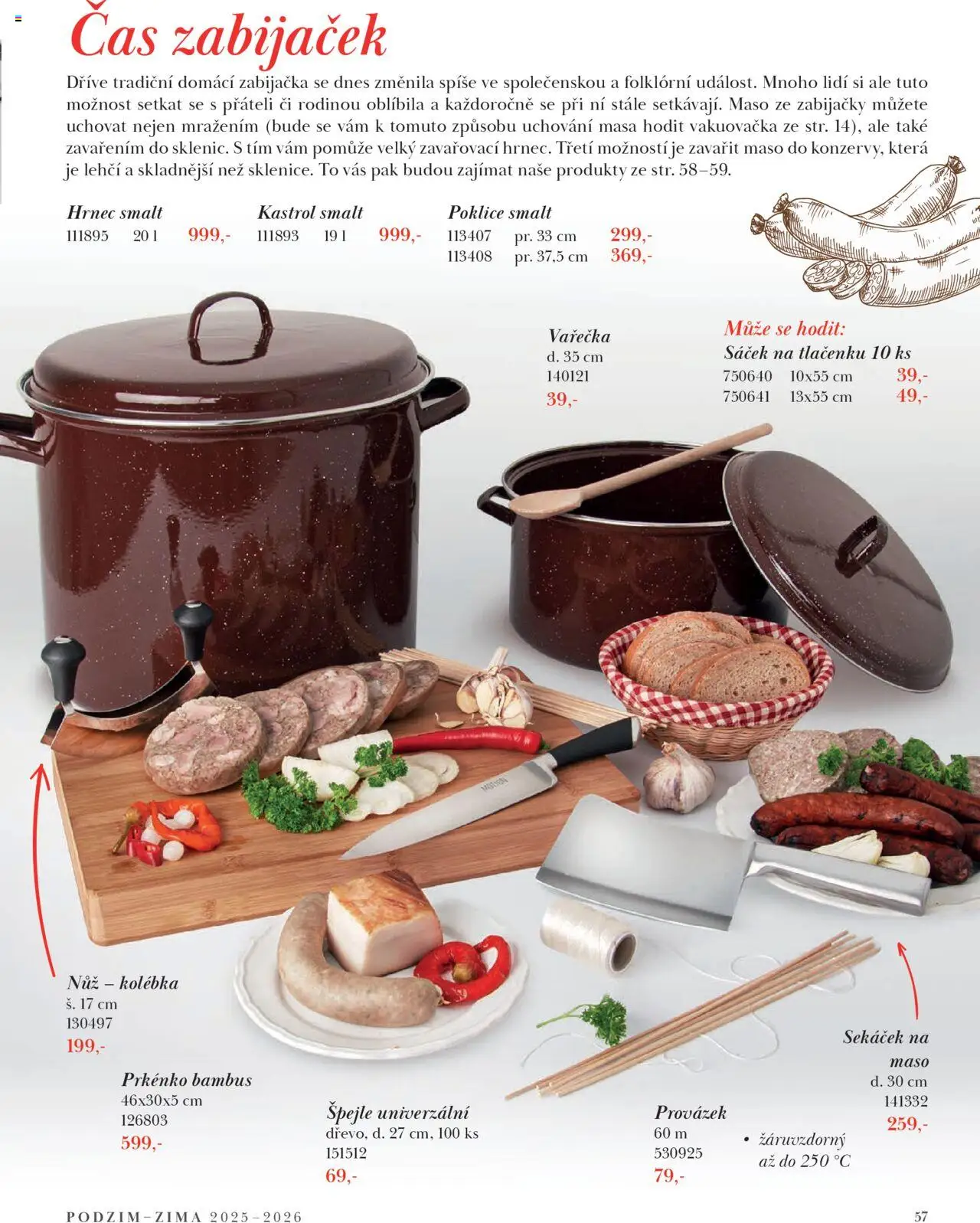 Orion katalog - Podzim/zima od 23.09.2025 | Strana: 57 | Produkty: Vakuovačka, Vařečka, Maso, Prkénko