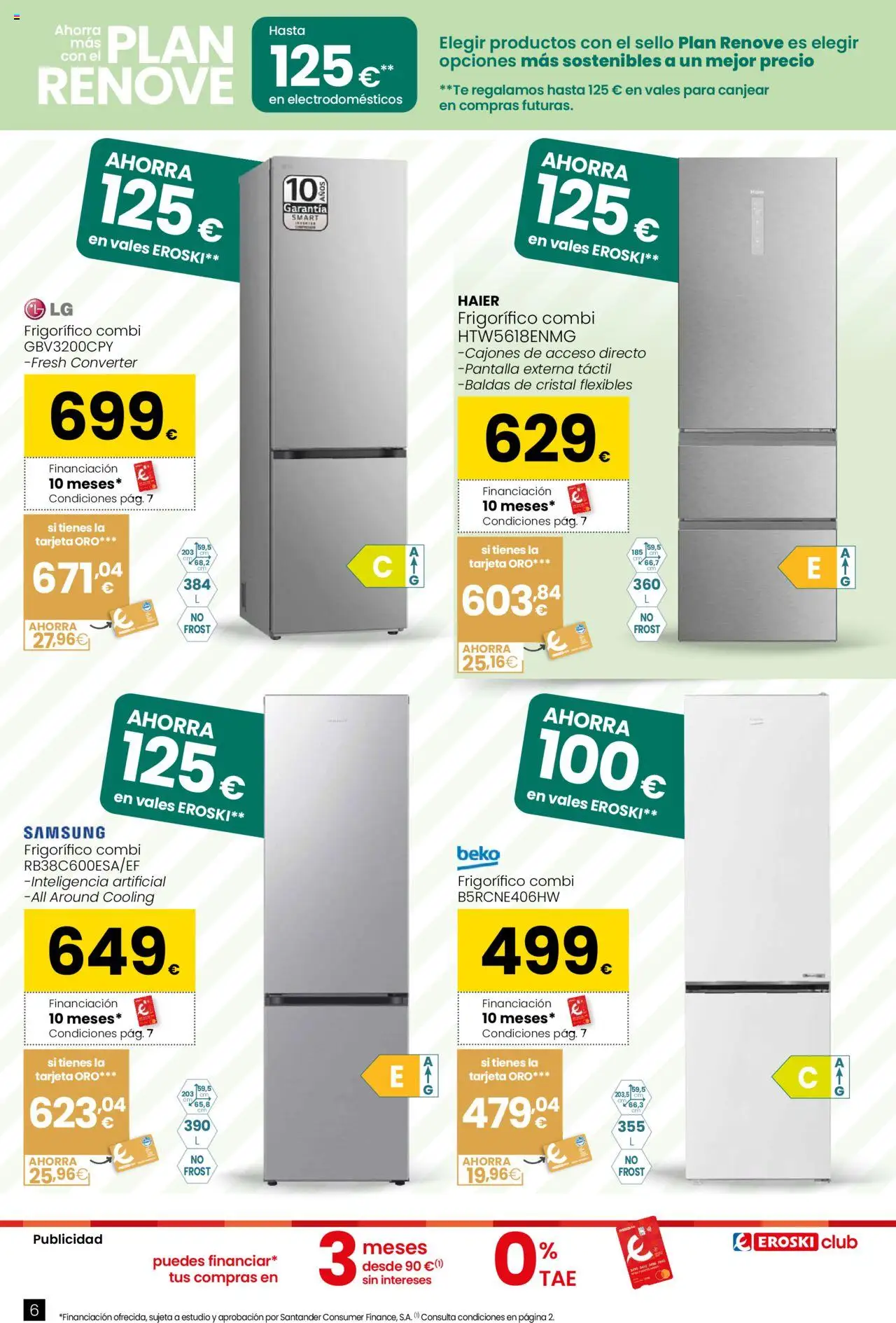 Eroski - Ahorra más con el Plan Renove │ válido desde el 18.09.2025 | Página: 6 | Productos: Té, Combi