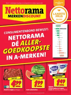 Nettorama - Black Friday kennisgeving - Voorbeeld van een folder van Nettorama, geldig van 28.07.2025