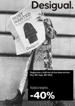 Vista previa Desigual Black Friday aviso válido desde el 20.11.2025