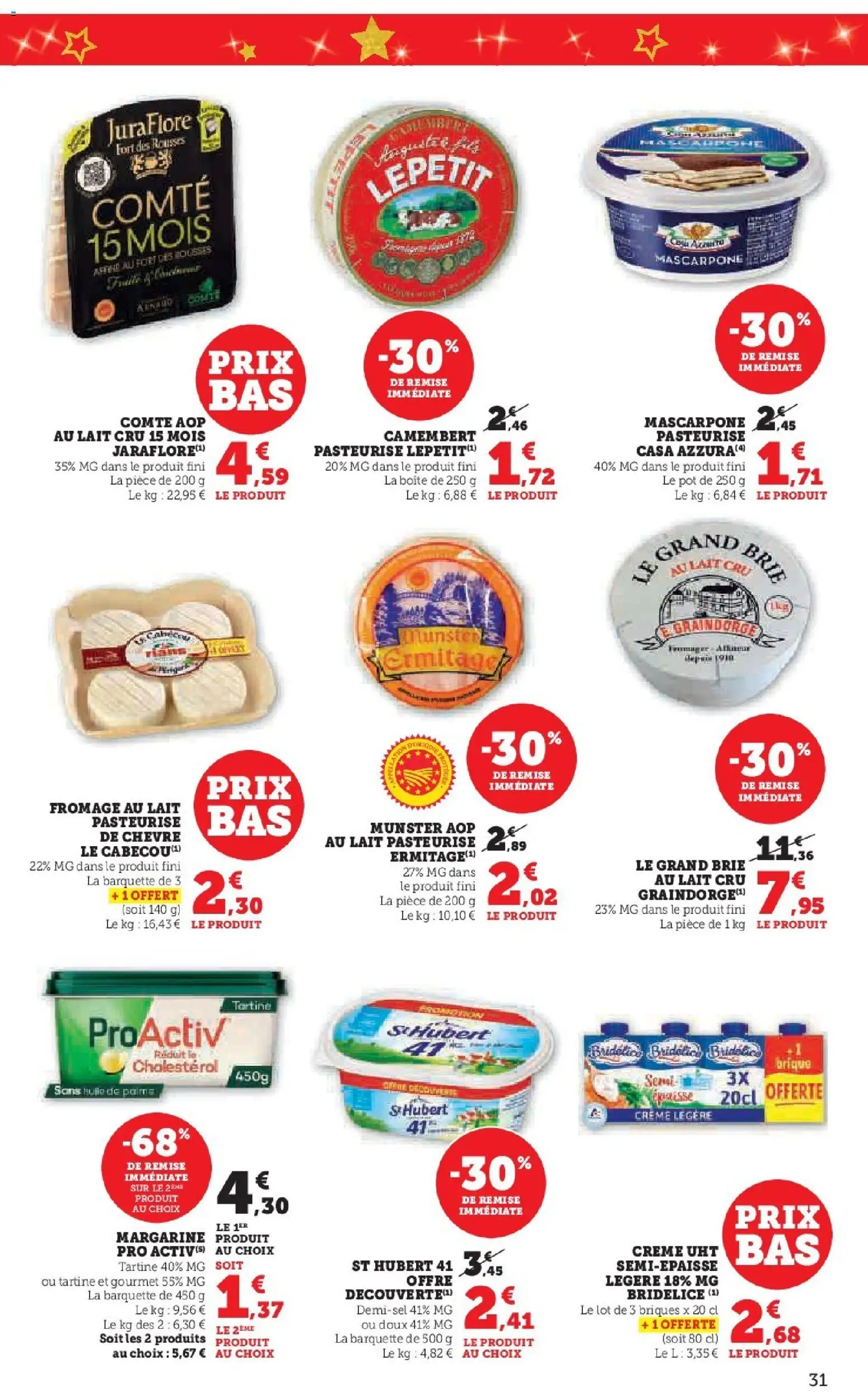 {H1} | Page: 31 | Produits: Lait, Fromage, Brie, Camembert