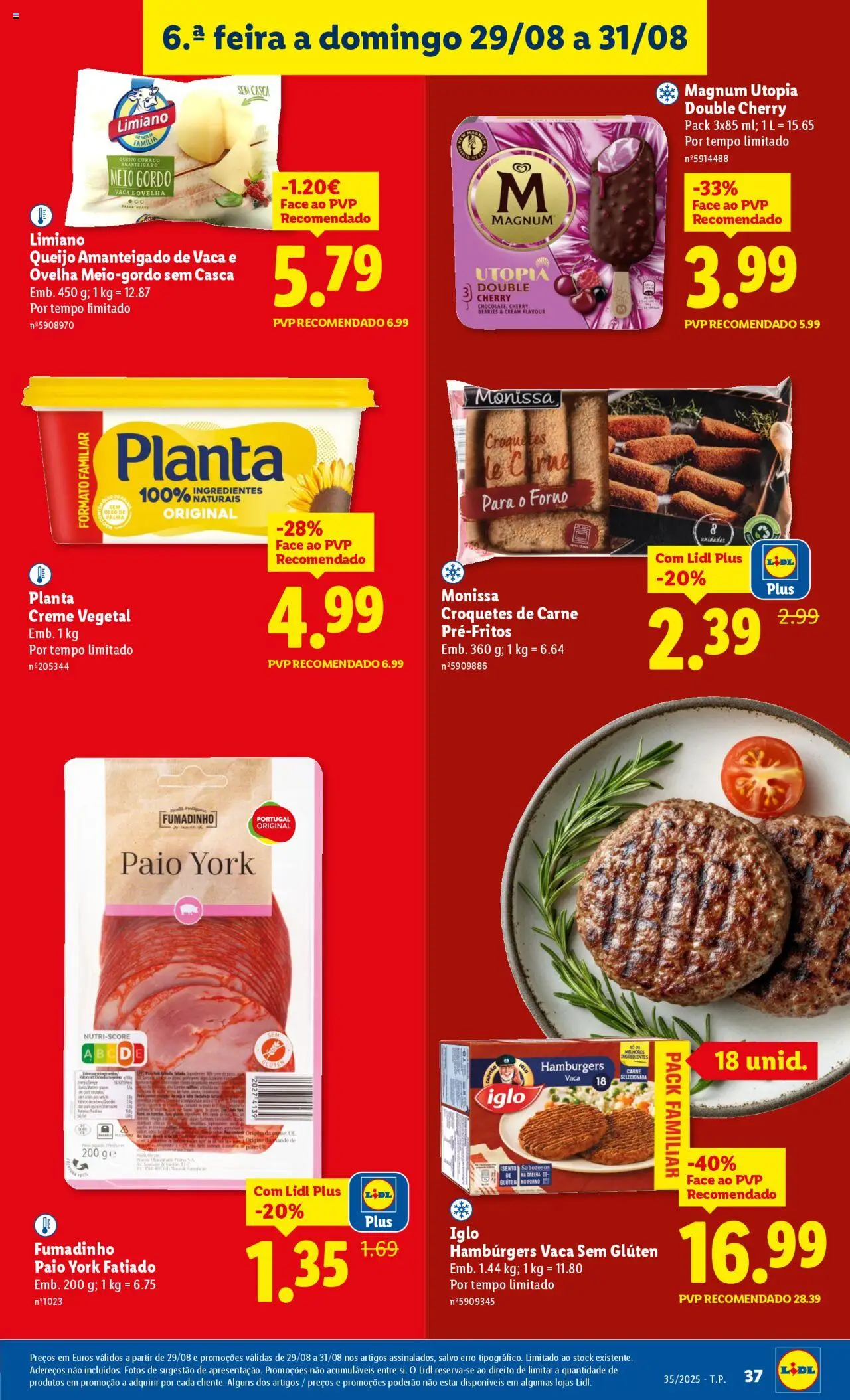 Lidl folheto │ válido de 25.08.2025 | Página: 37 | Produtos: O forno, Capitão iglo, Óleo, Carne