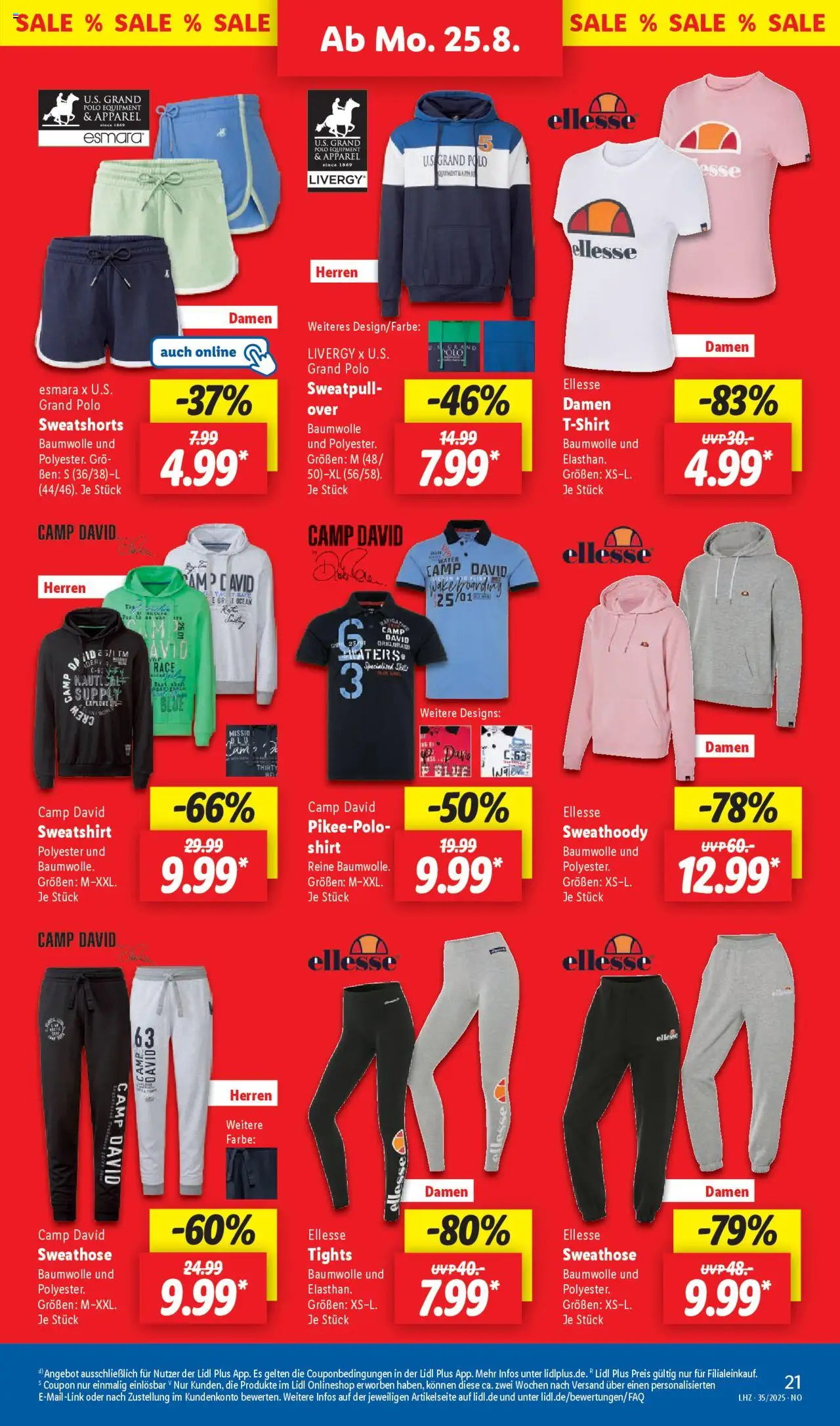 Lidl Prospekt Brakel - gültig ab dem 25.08.2025 | Seite: 31 | Produkte: Shirt, Sweathose, Sweatshirt, Sweatshorts
