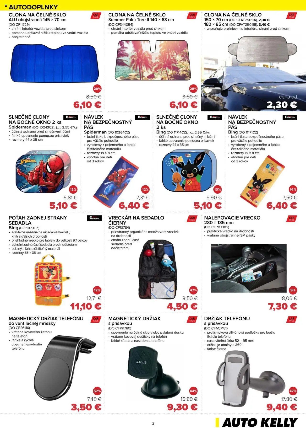 Auto Kelly leták │ platný od 29.07.2025 | Strana: 3 | Produkty: Organizér, Telefón